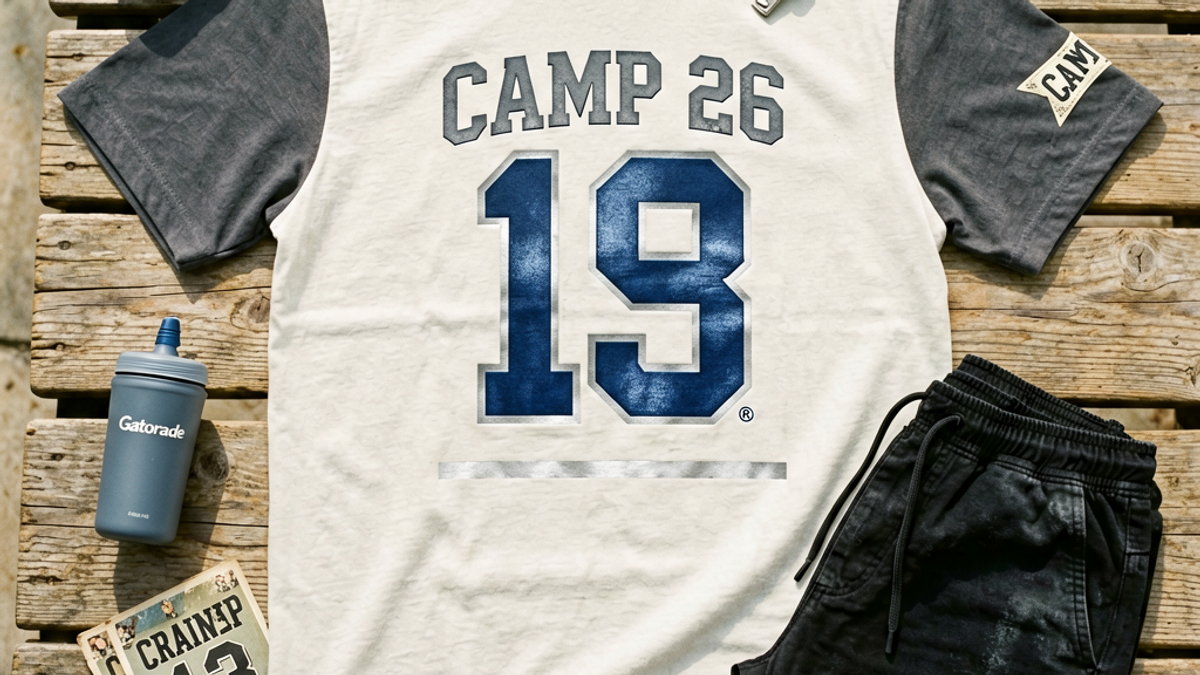 NFL Training Camp 2026 Opened Across All 32 Teams Today and the Rookie Jersey Graphic Tee Just Became the Loudest Capsule Drop of Late July 2026