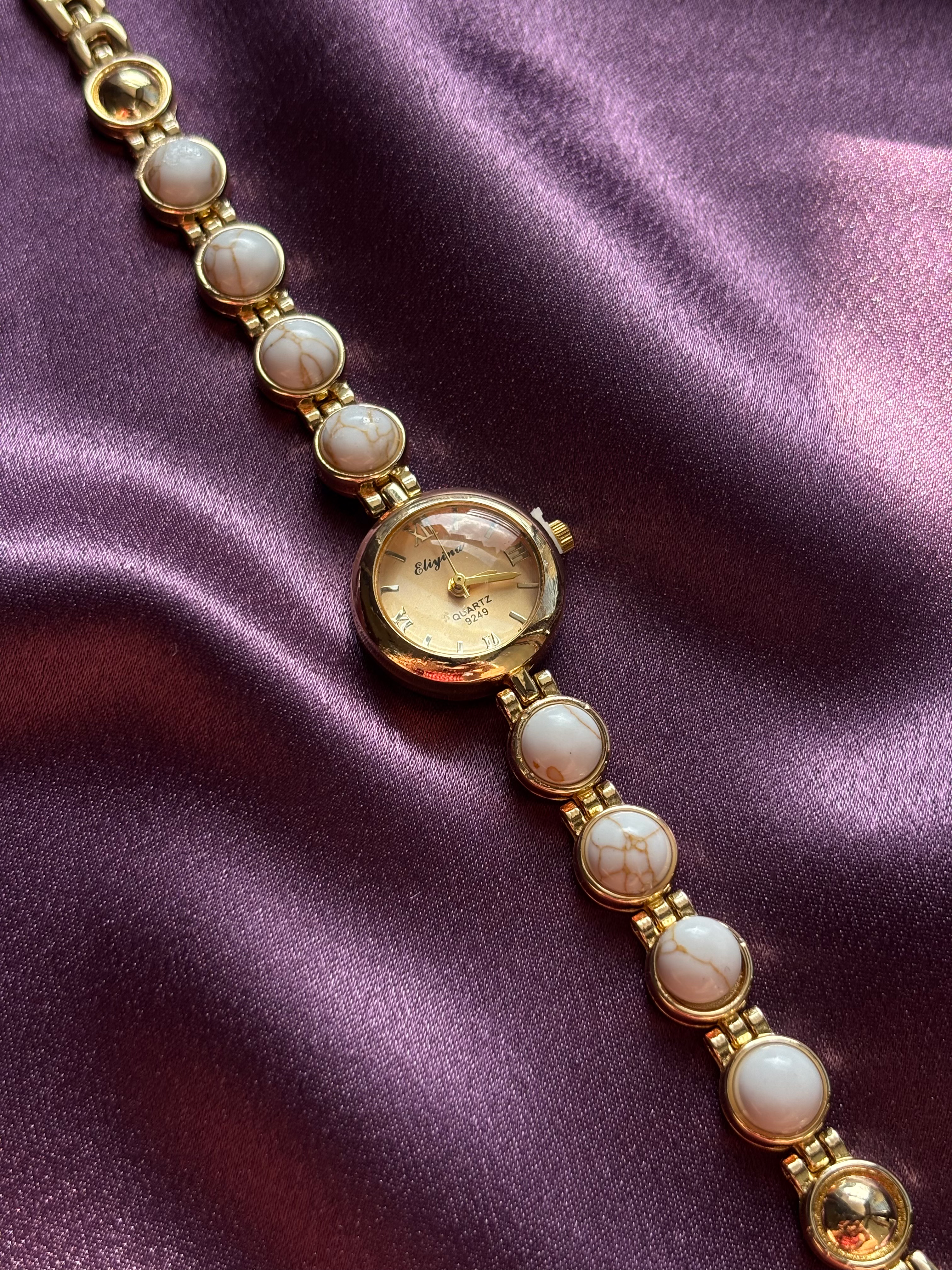 Marble Gold Bracelet Watch
