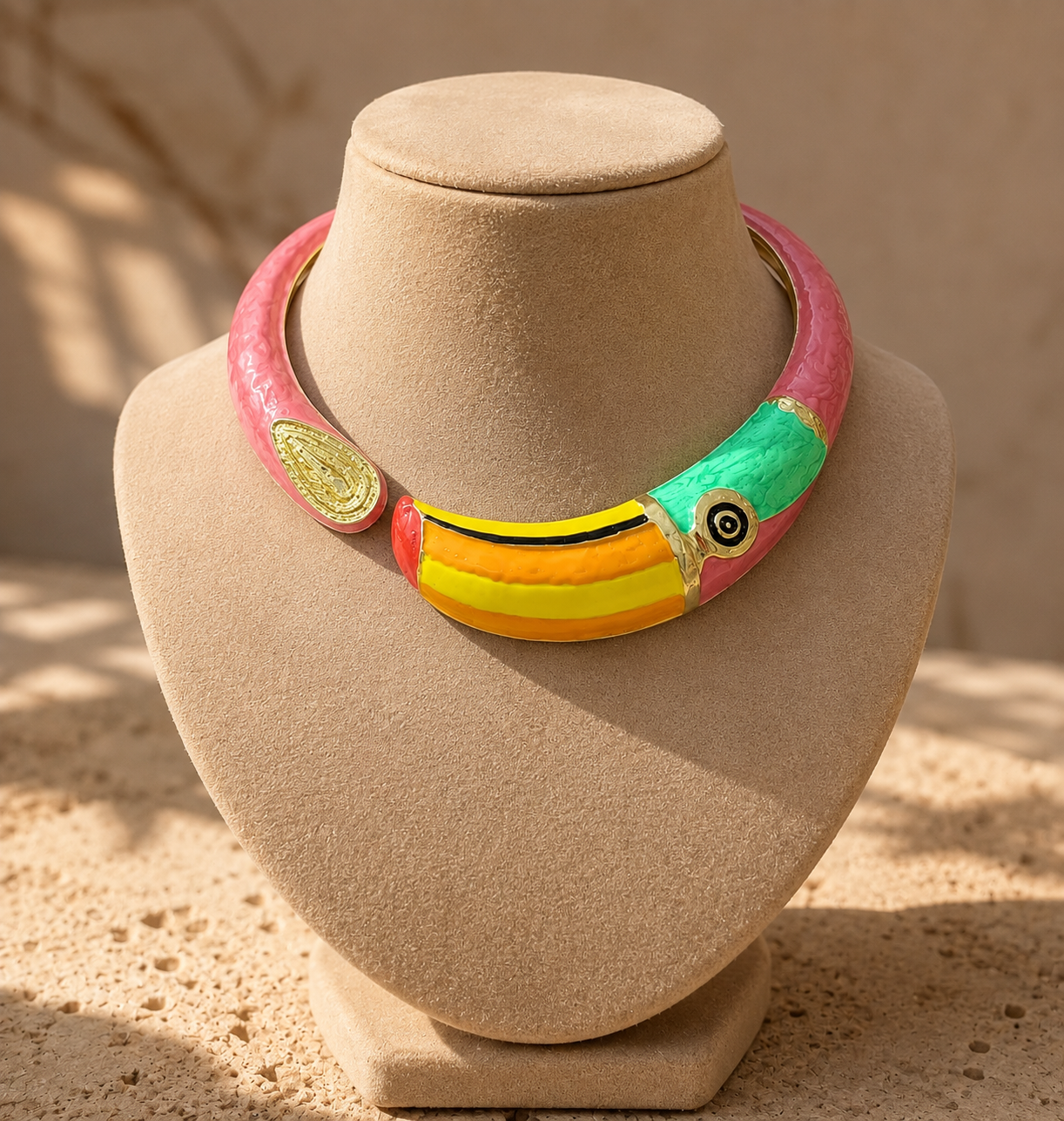 Colorful Toucan Statement Neckpiece