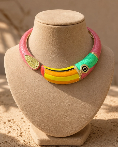 Colorful Toucan Statement Neckpiece
