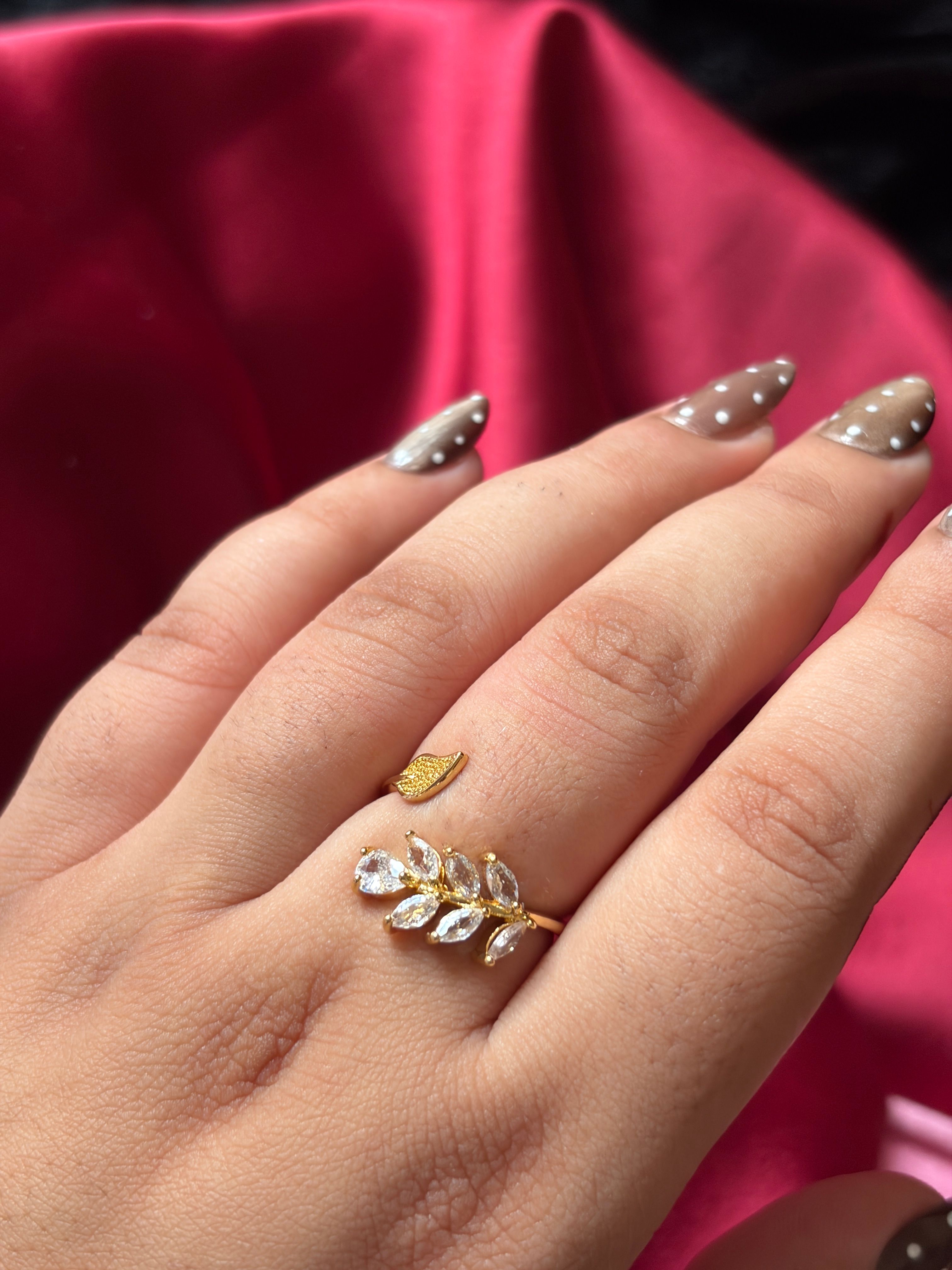 Big Gold Stone Rings