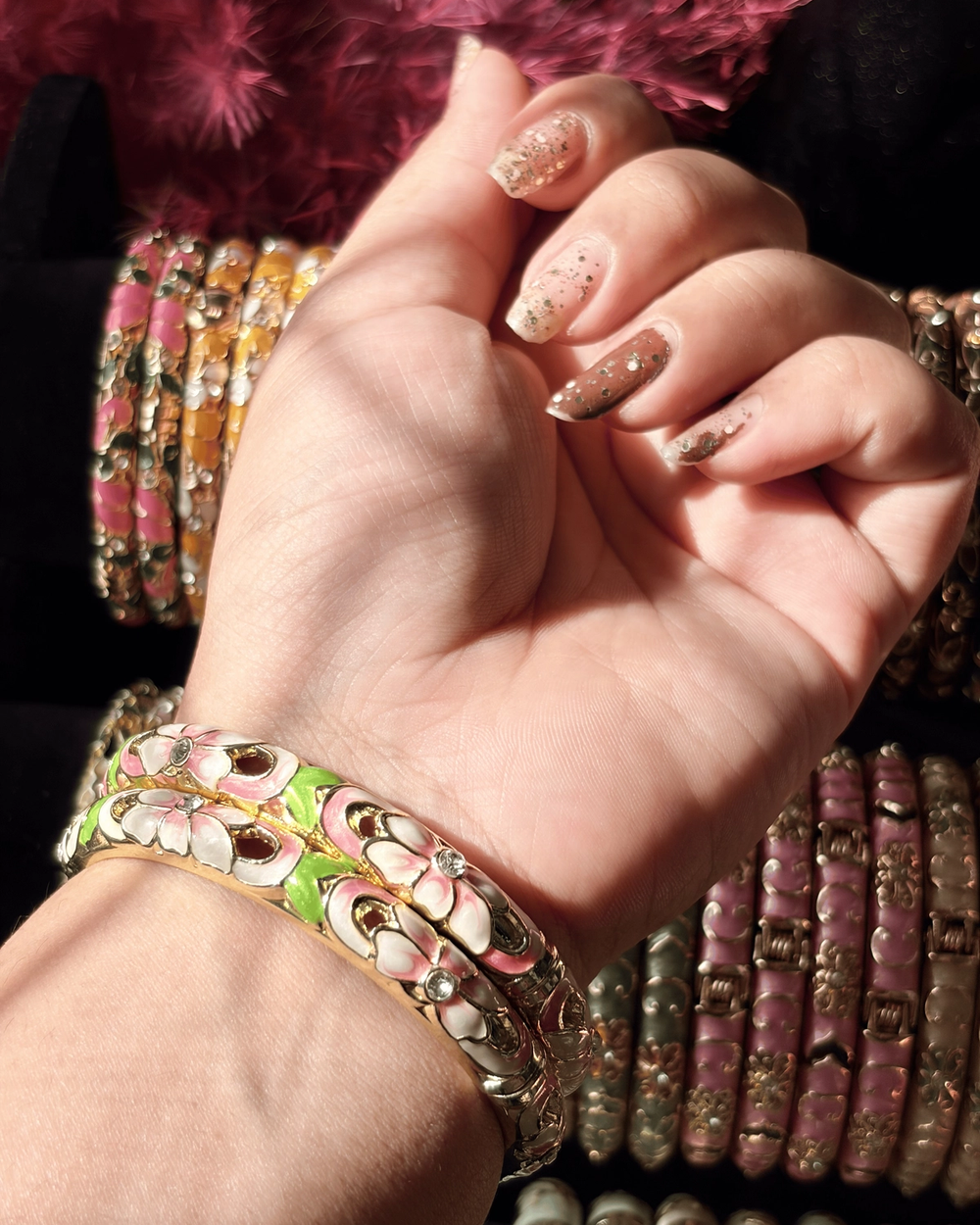 Ishq-e-Gul Enamel Kada