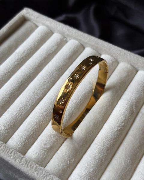 Golden Celestial Starburst Bracelet