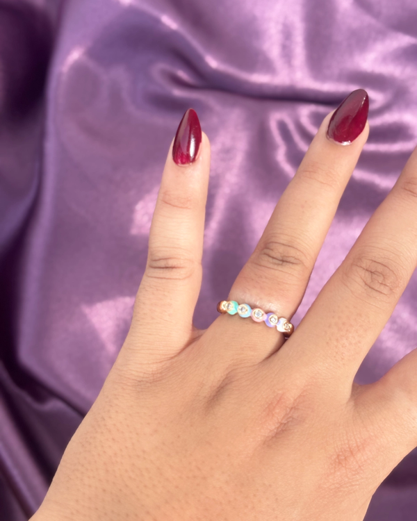 Enamel Multi-Color Ring