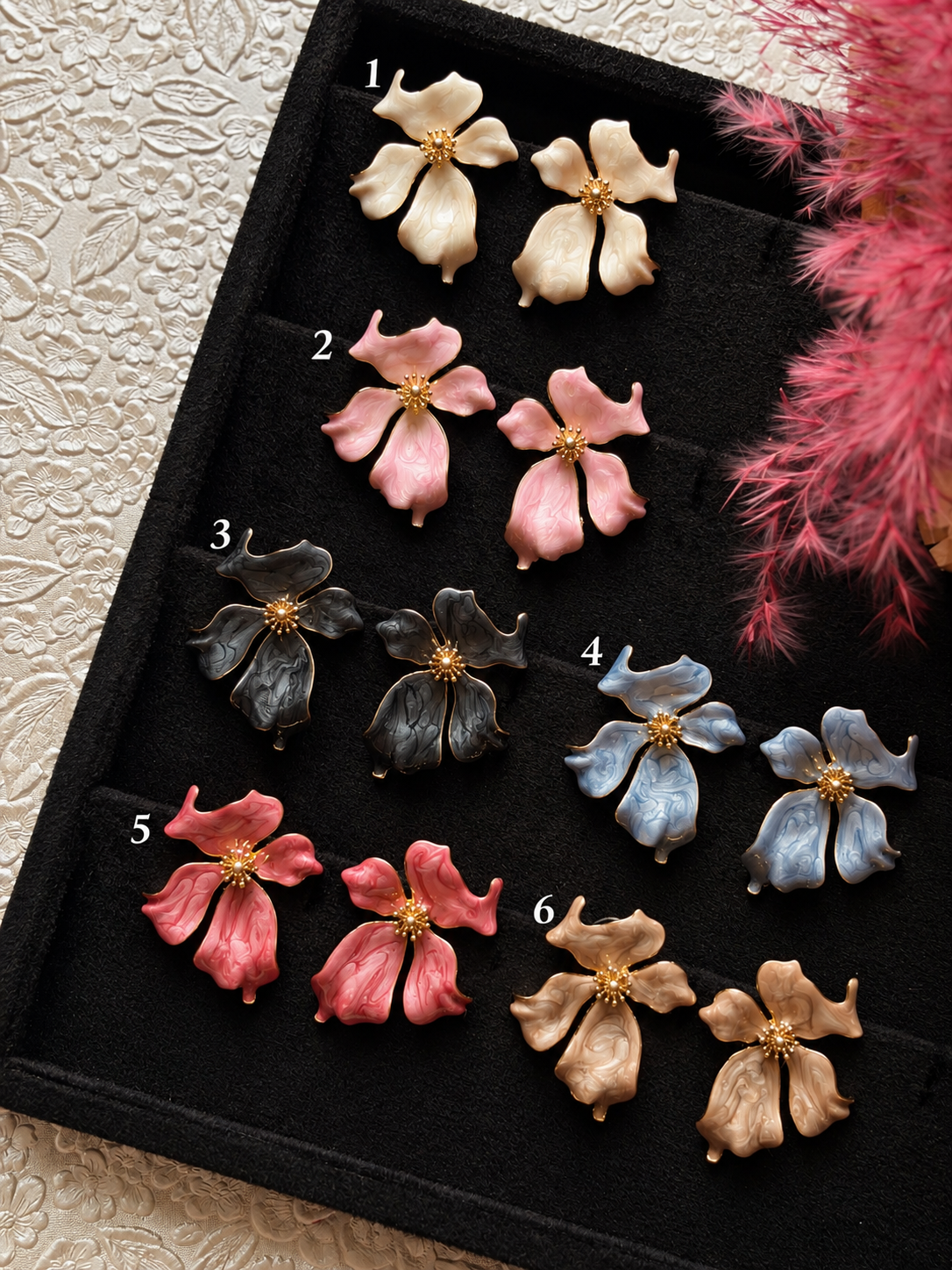 Floral Bloom Statement Earrings
