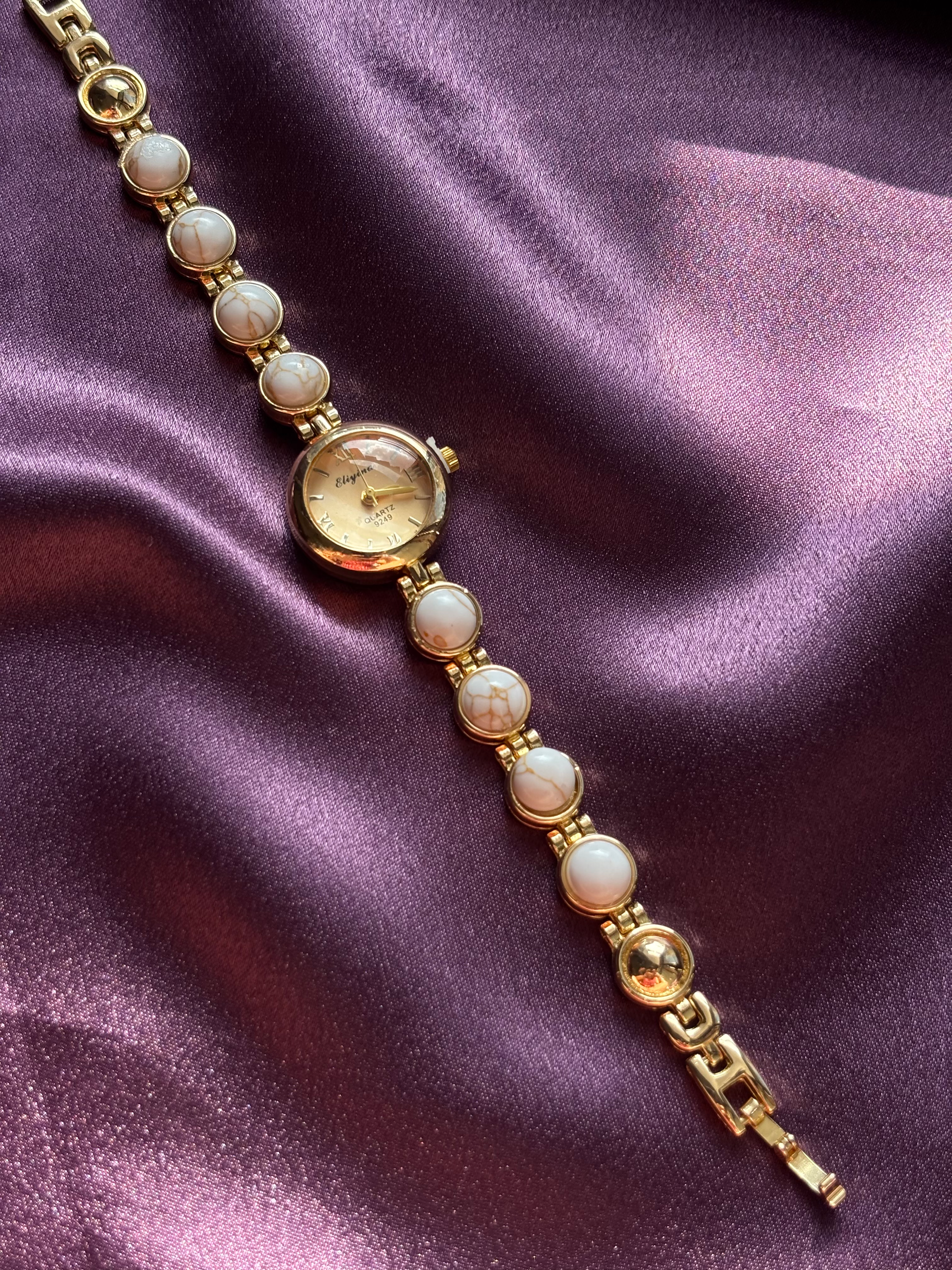 Marble Gold Bracelet Watch