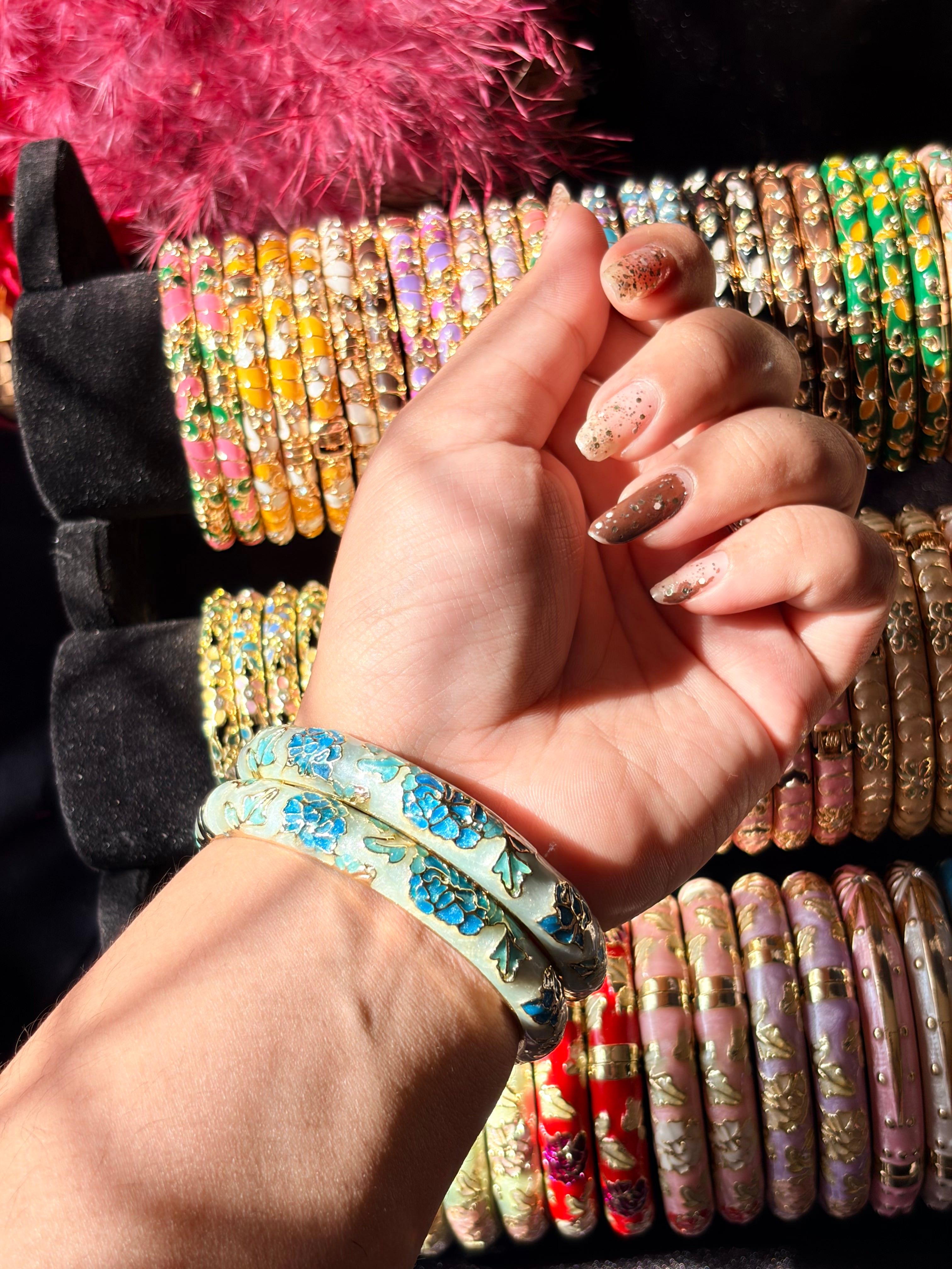 The Gulistan Broad Enamel Bangles