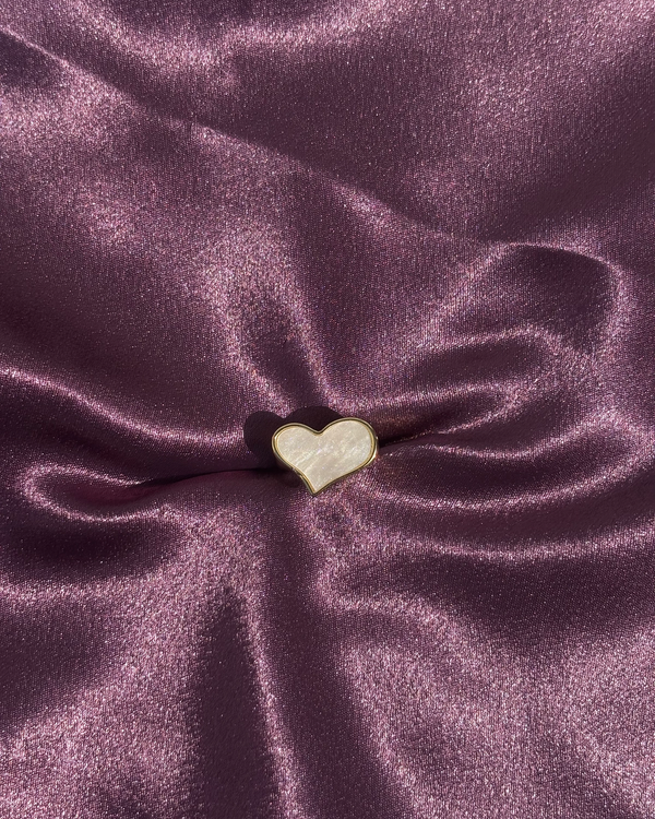 Enamel Heart Ring