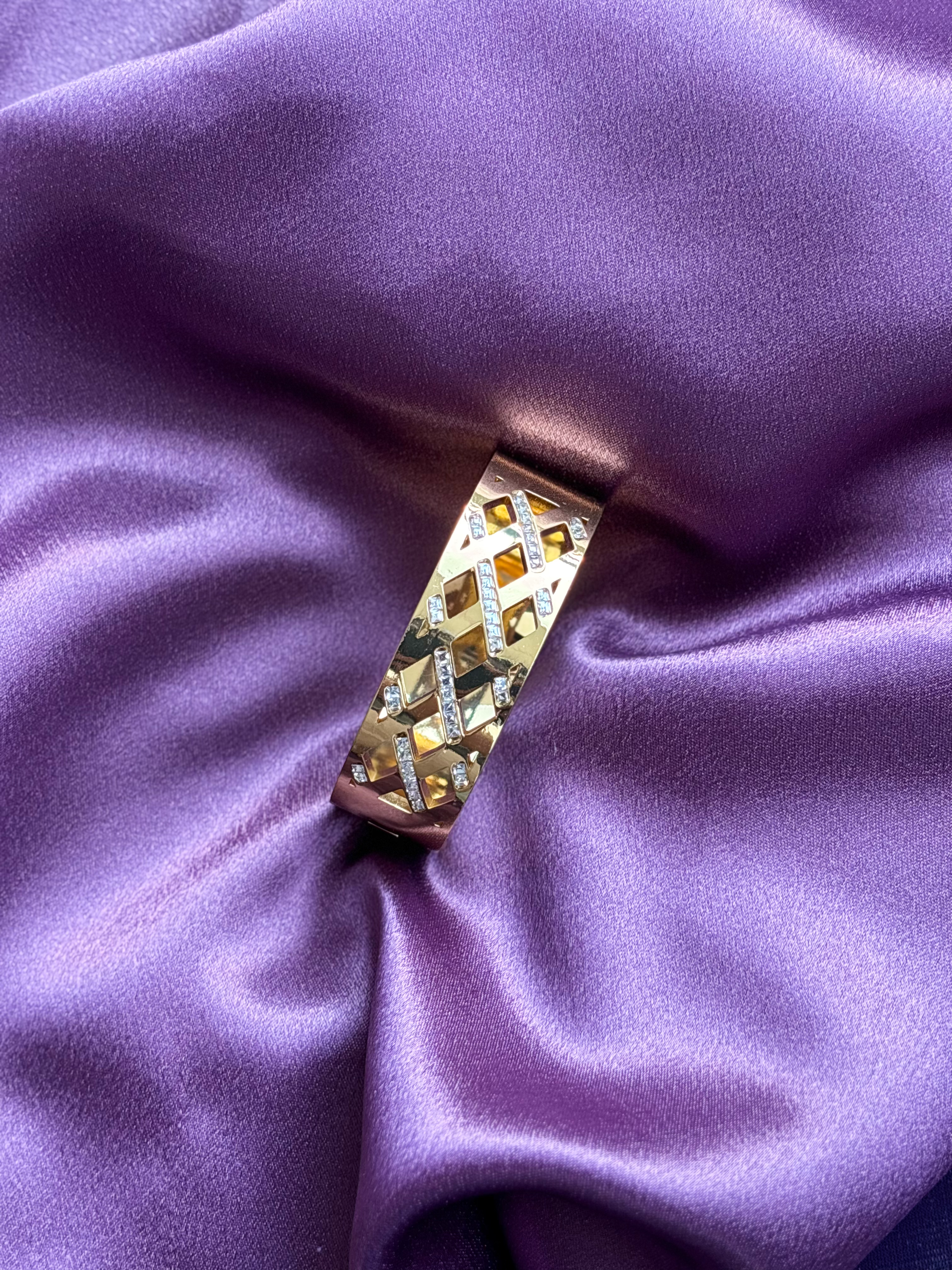Golden Stone Kada  — anti-tarnish enamel bracelets by GetSetBuyy — image 4 of 4