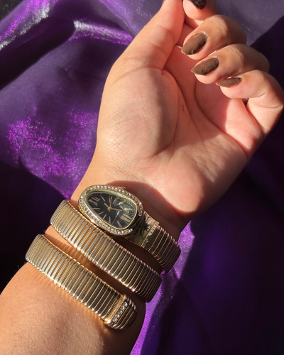 Serpenti Quartz Watch — anti-tarnish enamel watches by GetSetBuyy — image 1 of 3
