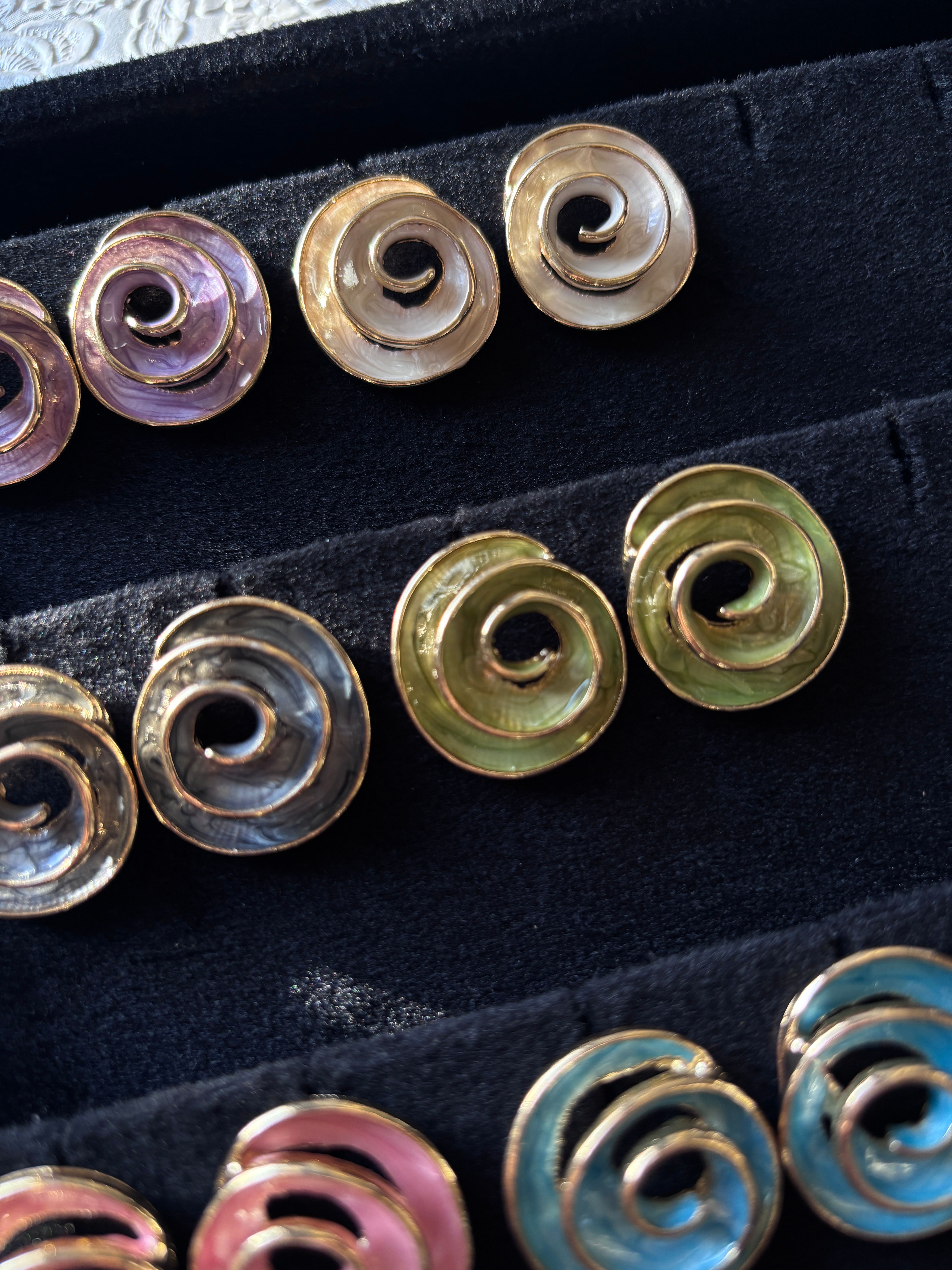 Hypnotic Swirl Stud Earrings