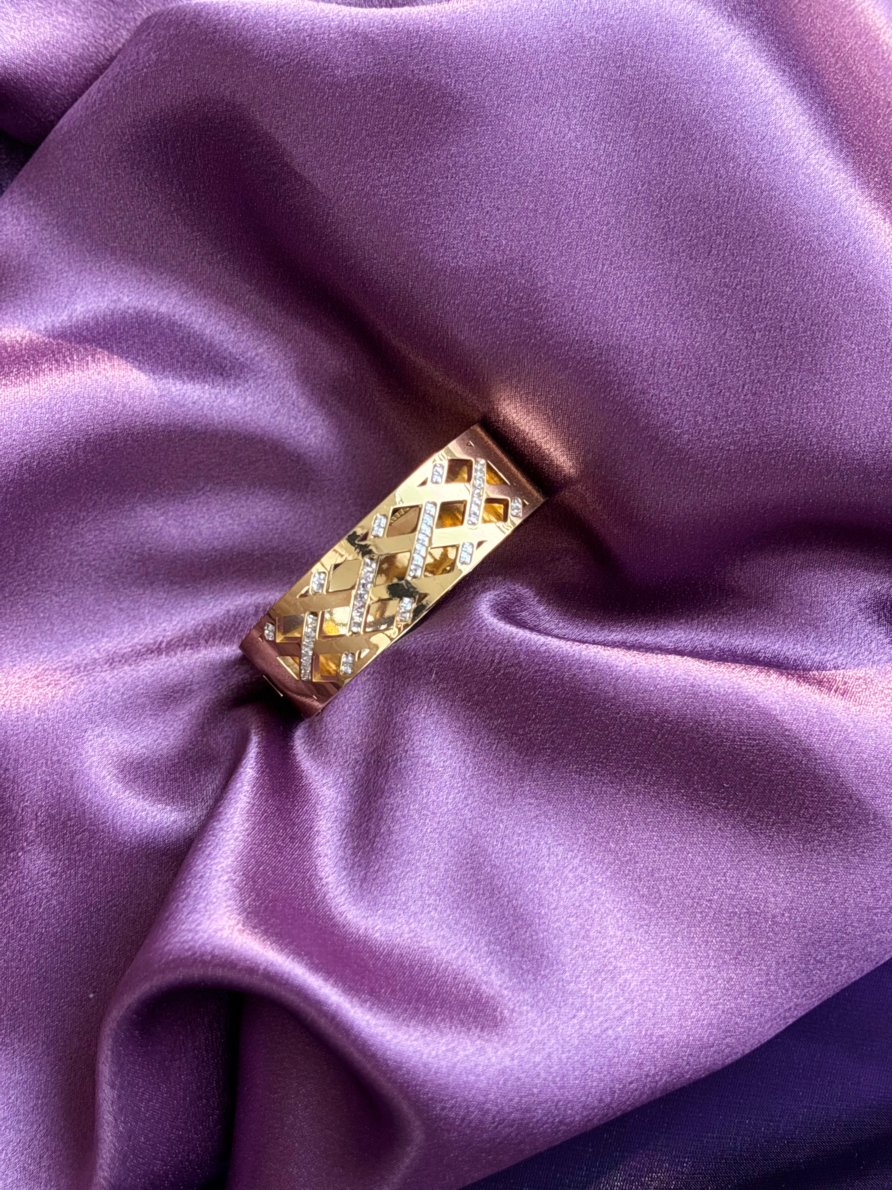 Golden Stone Kada  — anti-tarnish enamel bracelets by GetSetBuyy — image 3 of 4