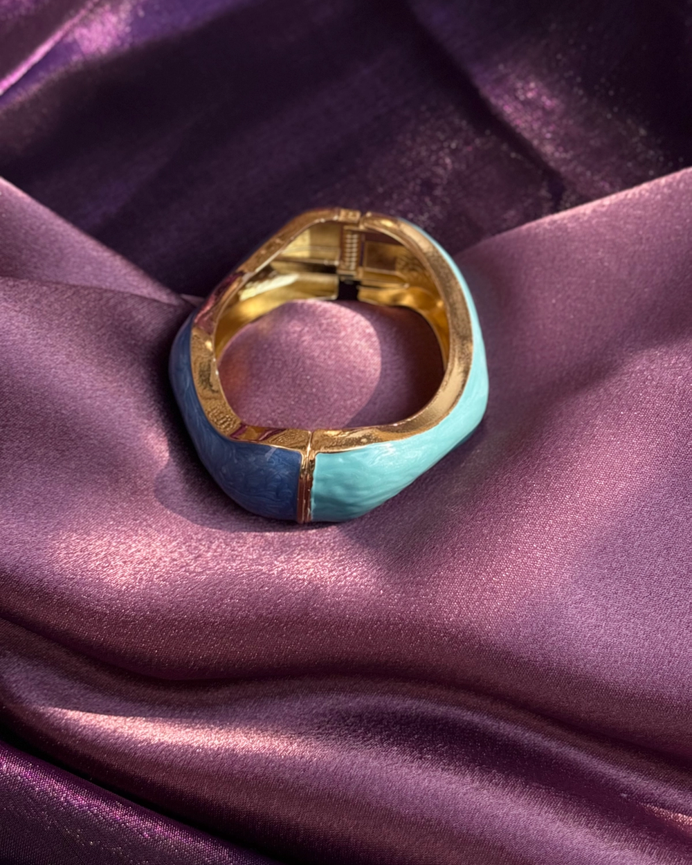 Enamel Curvy Bracelet — anti-tarnish enamel bracelets by GetSetBuyy — image 1 of 3