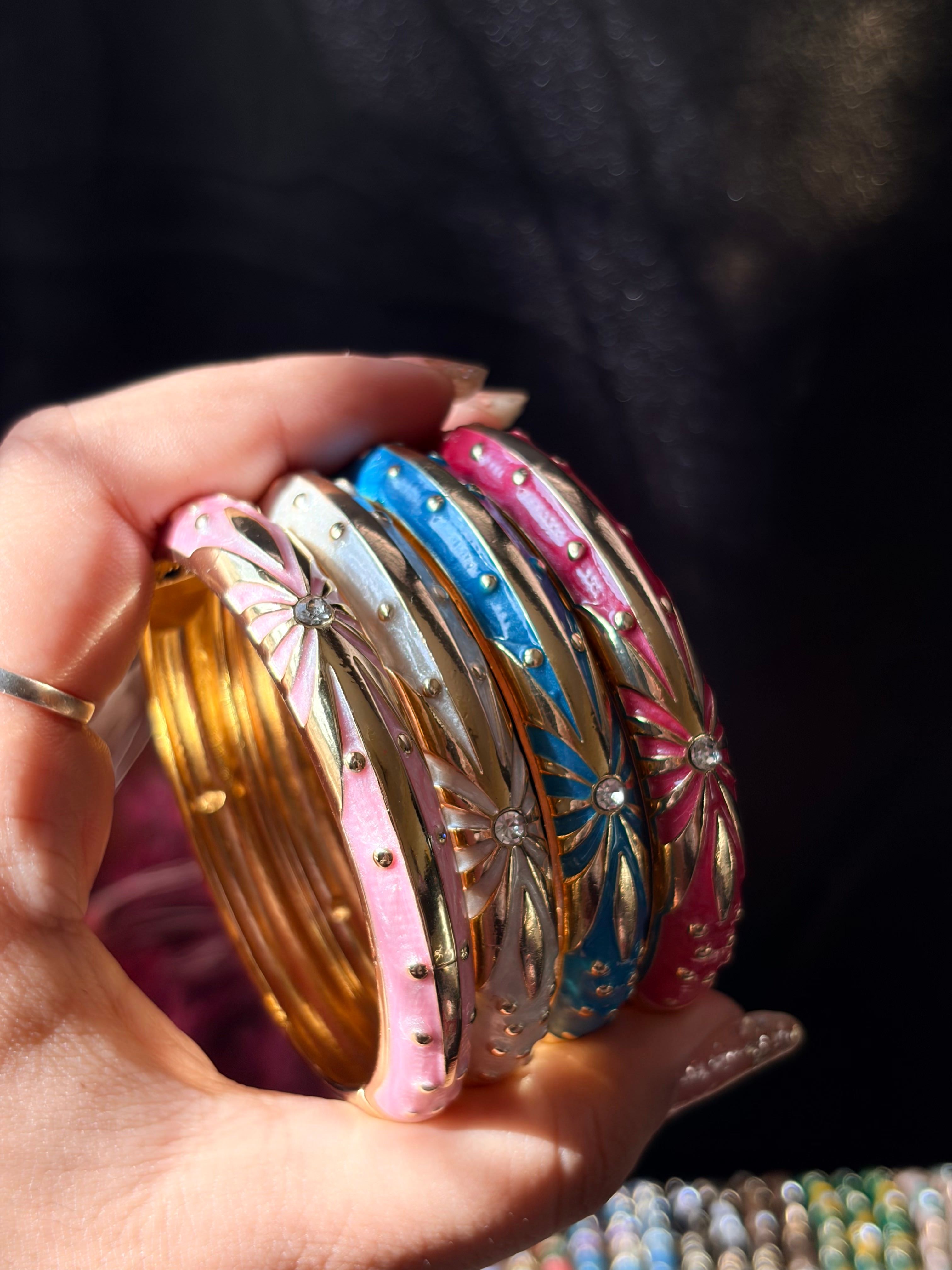 The Desi Barbie Broad Enamel Bangle