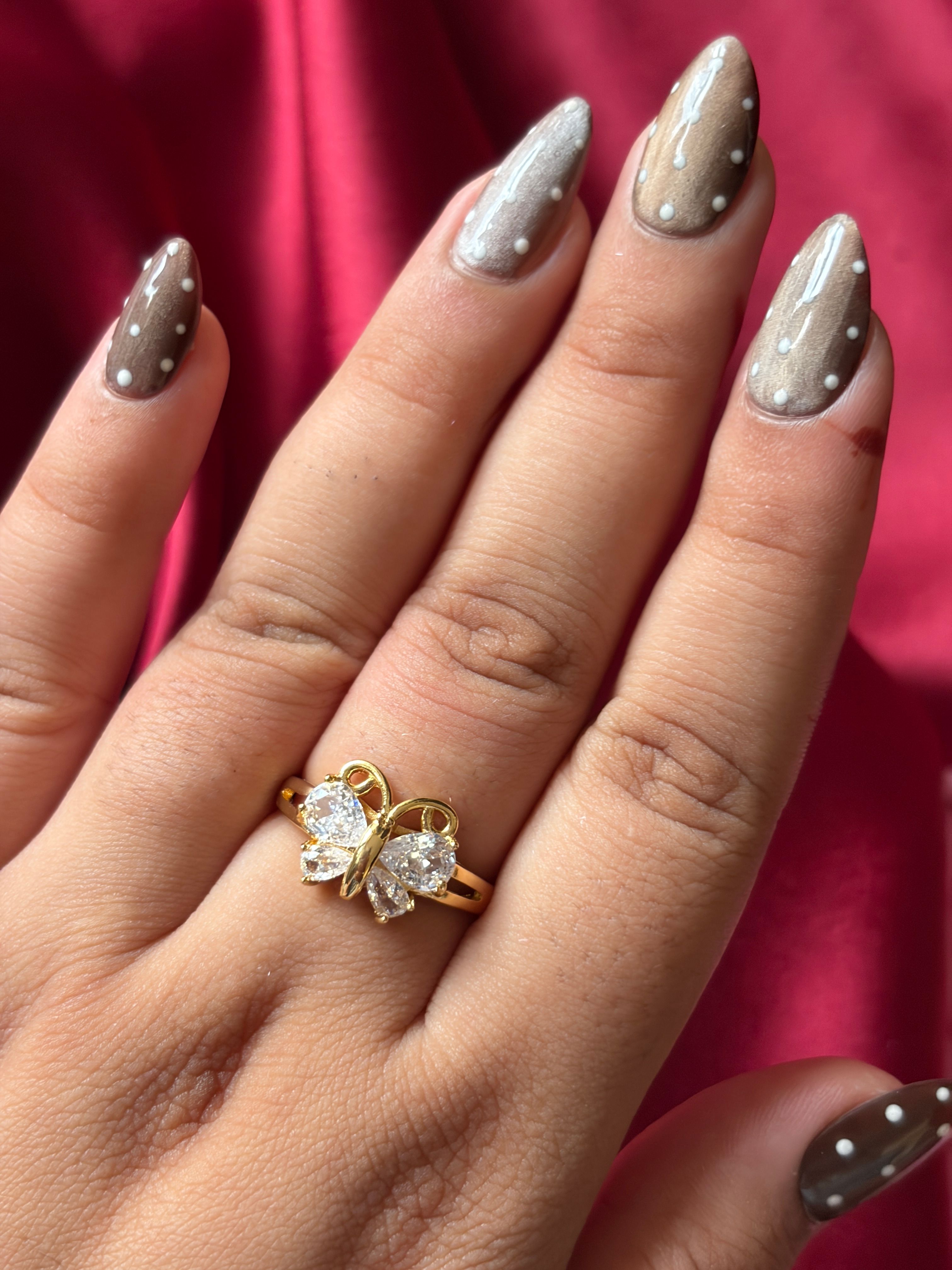Big Gold Stone Rings