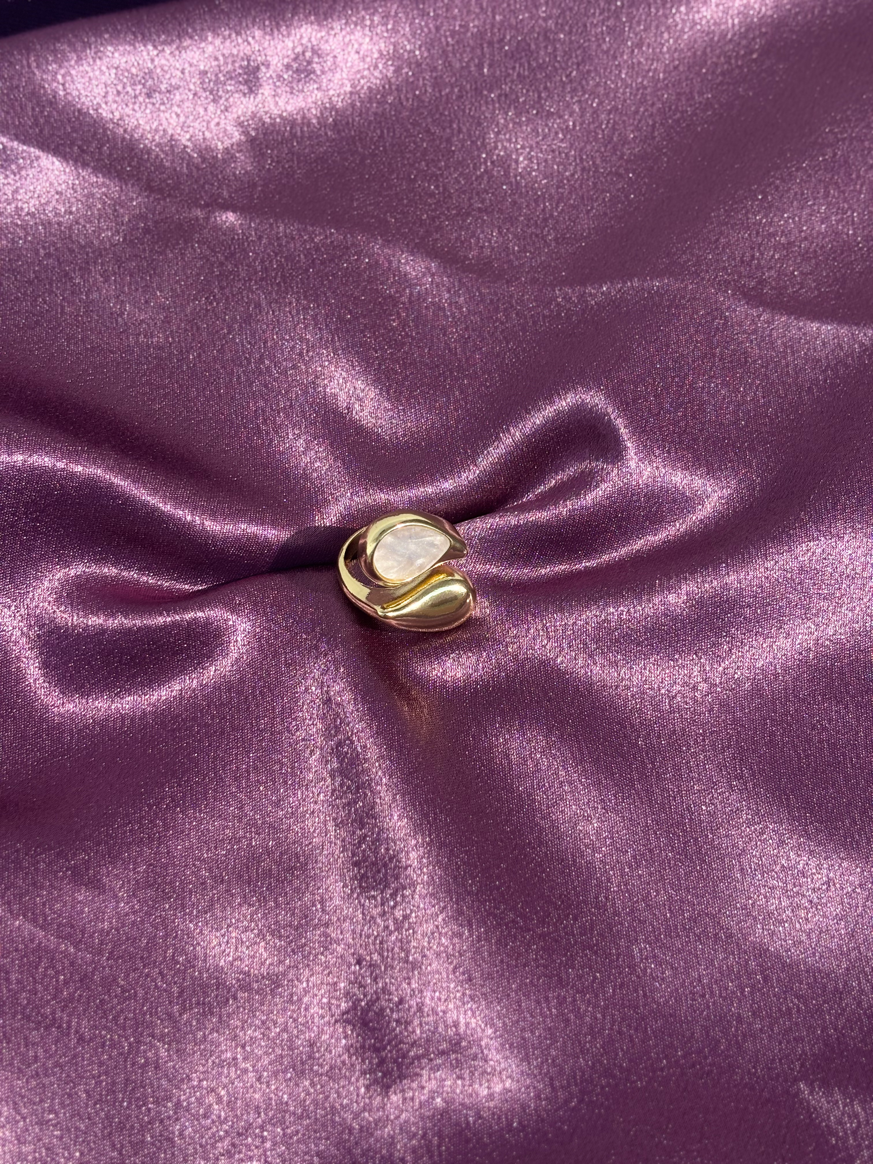 Enamel Tear-Drop Ring