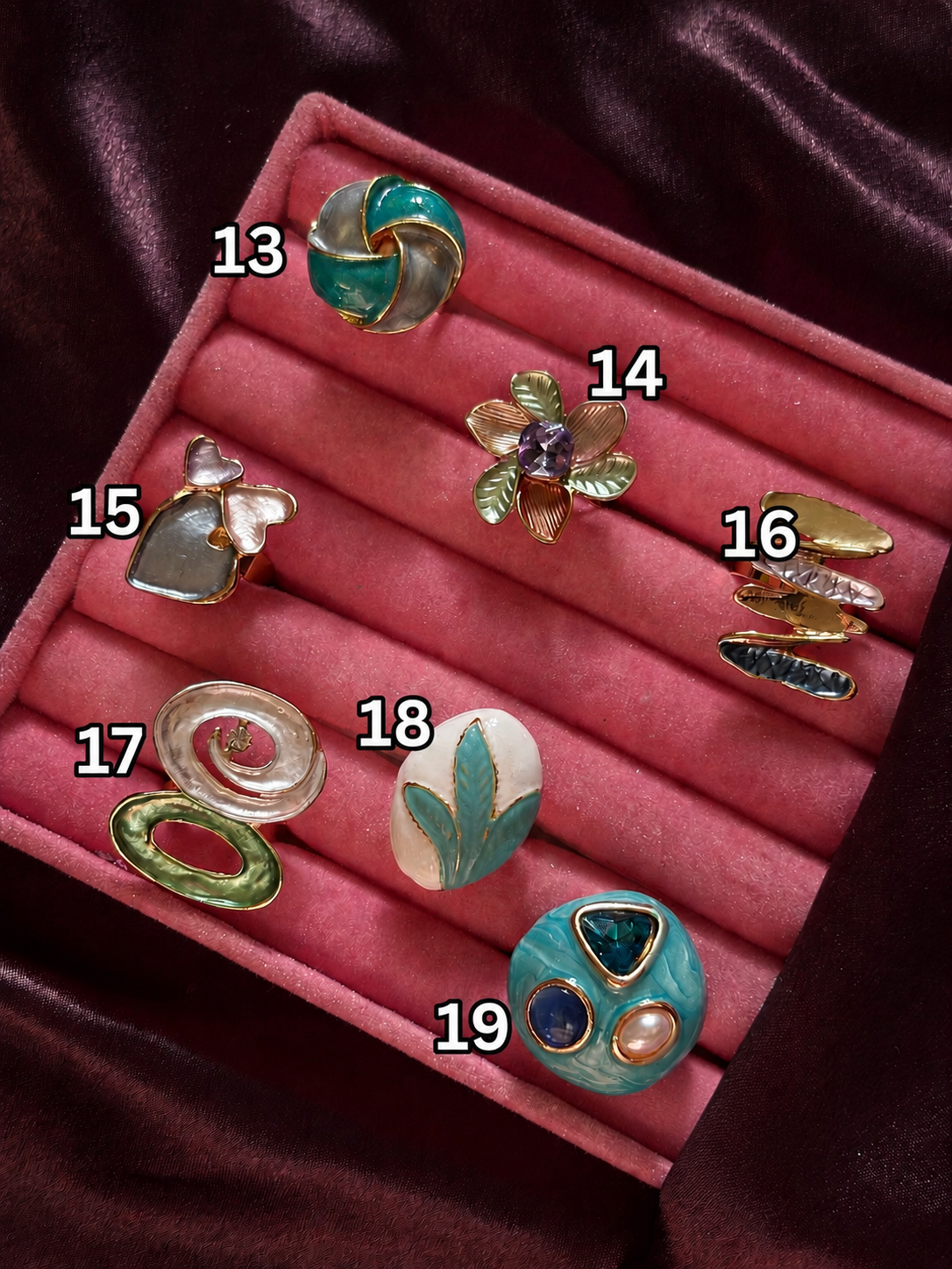 Big Enamel Chunky Ring — View 4