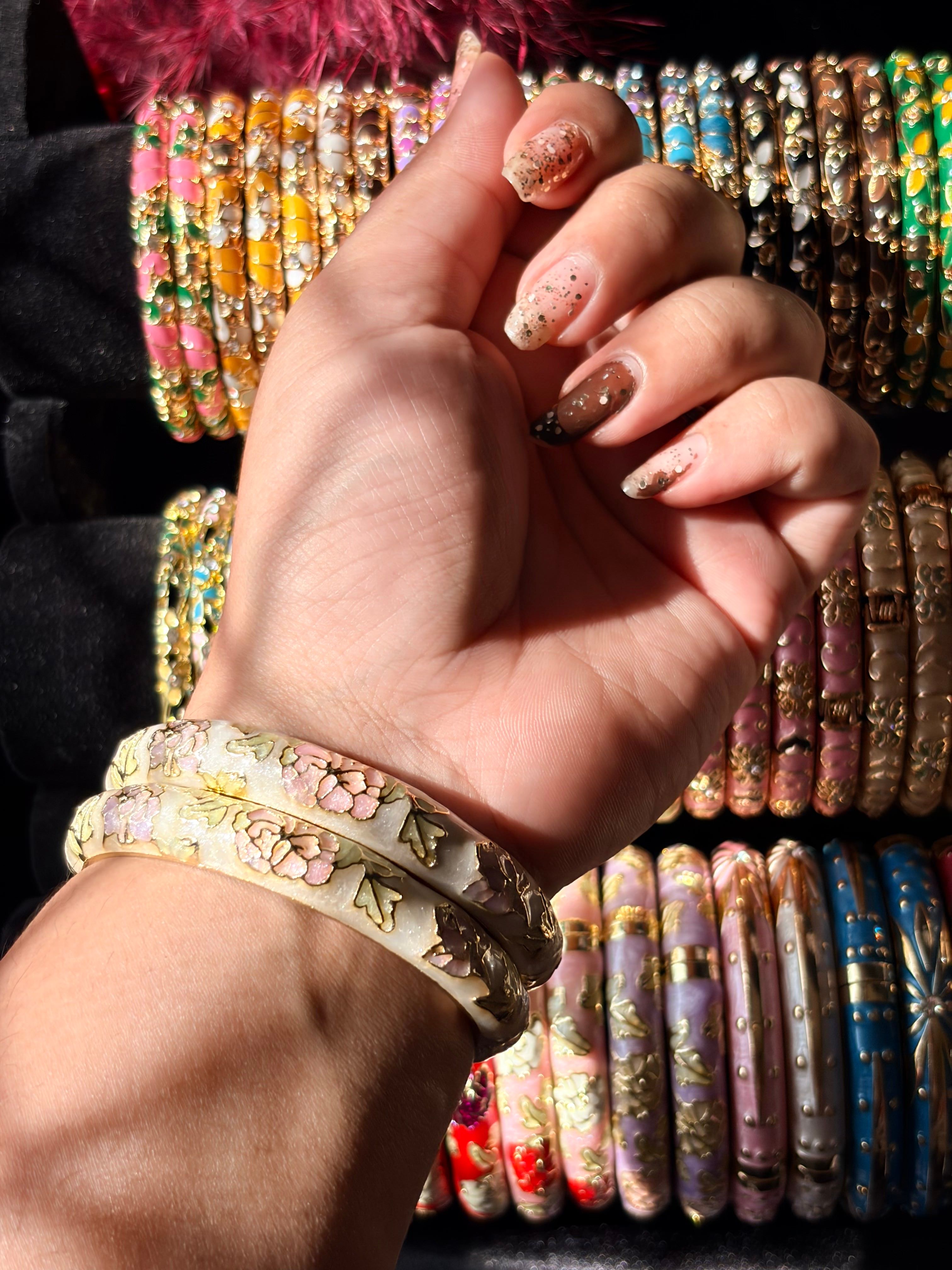 The Gulistan Broad Enamel Bangles