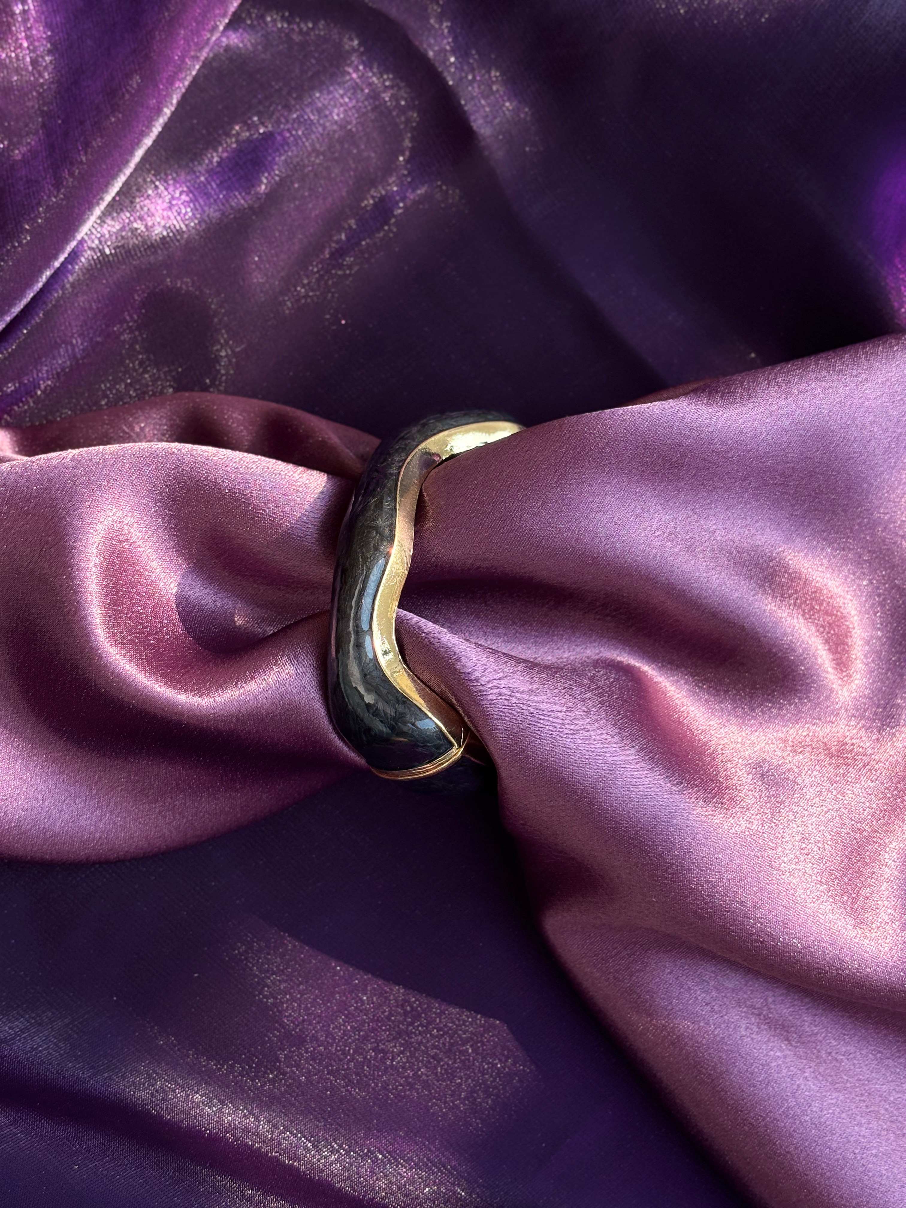 Enamel Curvy Bracelet - Double Color