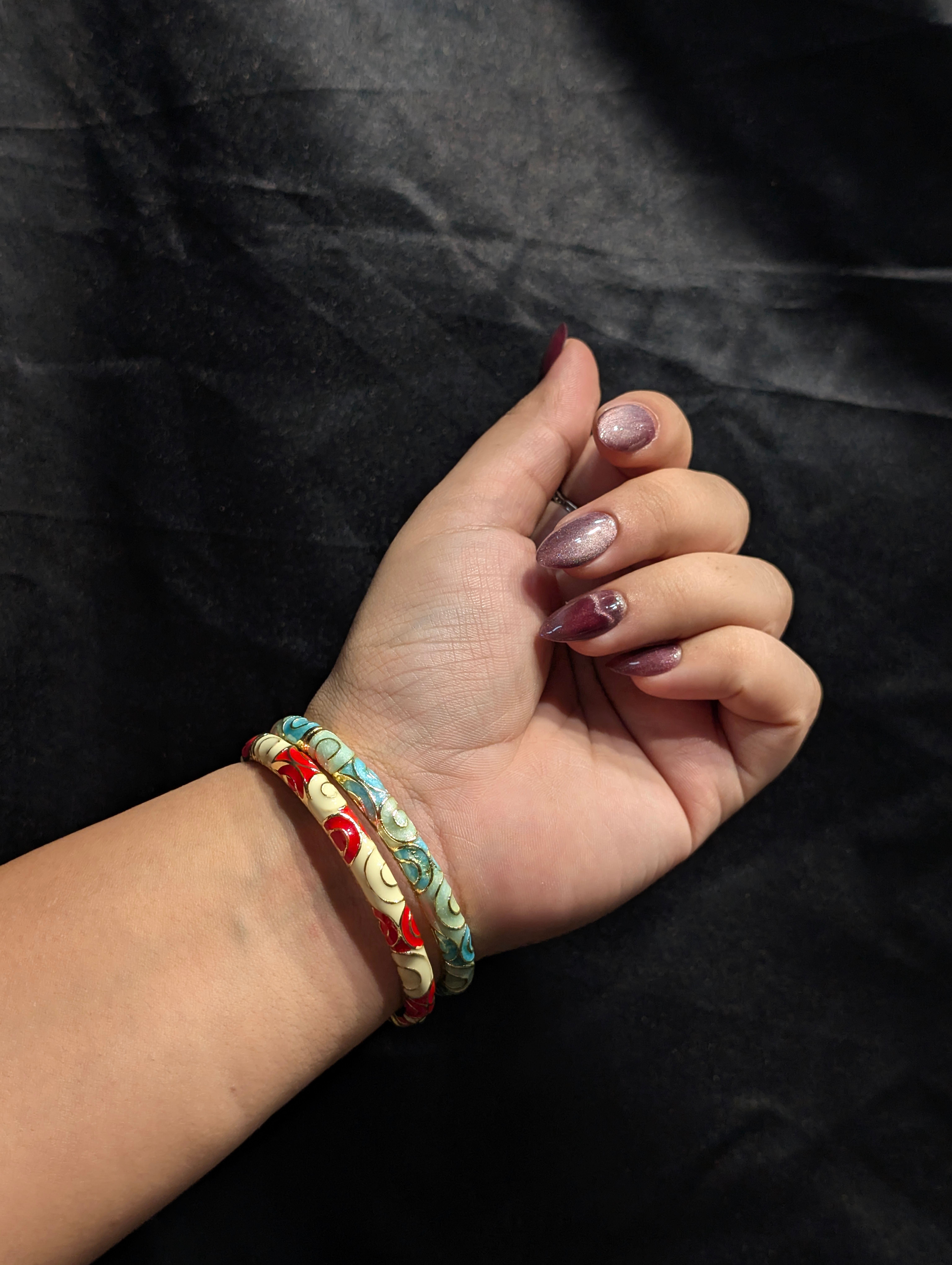 Enamel Swirl Bangle