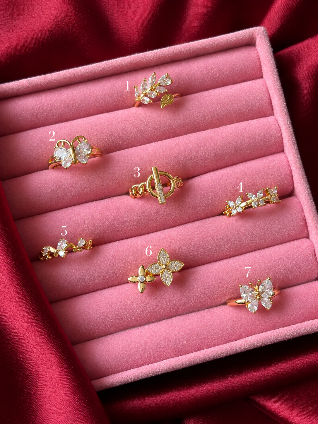 Big Gold Stone Rings