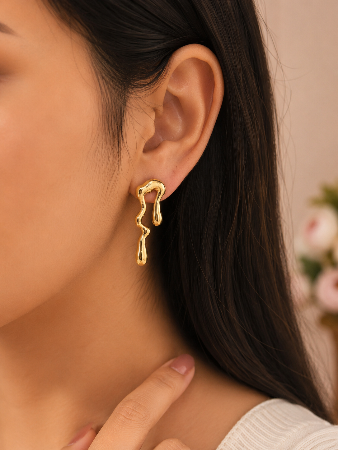 Gold Drop Earrings