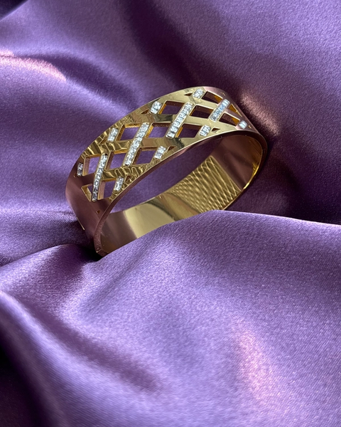 Golden Stone Kada — anti-tarnish enamel bracelets by GetSetBuyy — image 2 of 4