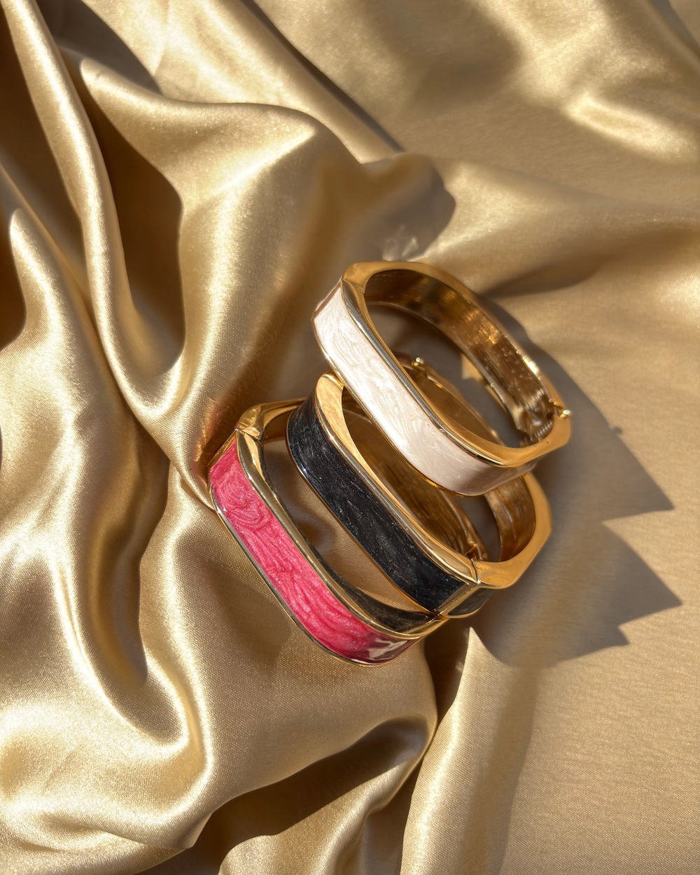 Square Enamel Kada — anti-tarnish enamel bangles by GetSetBuyy — image 1 of 3
