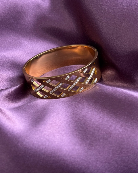 Golden Stone Kada — anti-tarnish enamel bracelets by GetSetBuyy — image 1 of 4