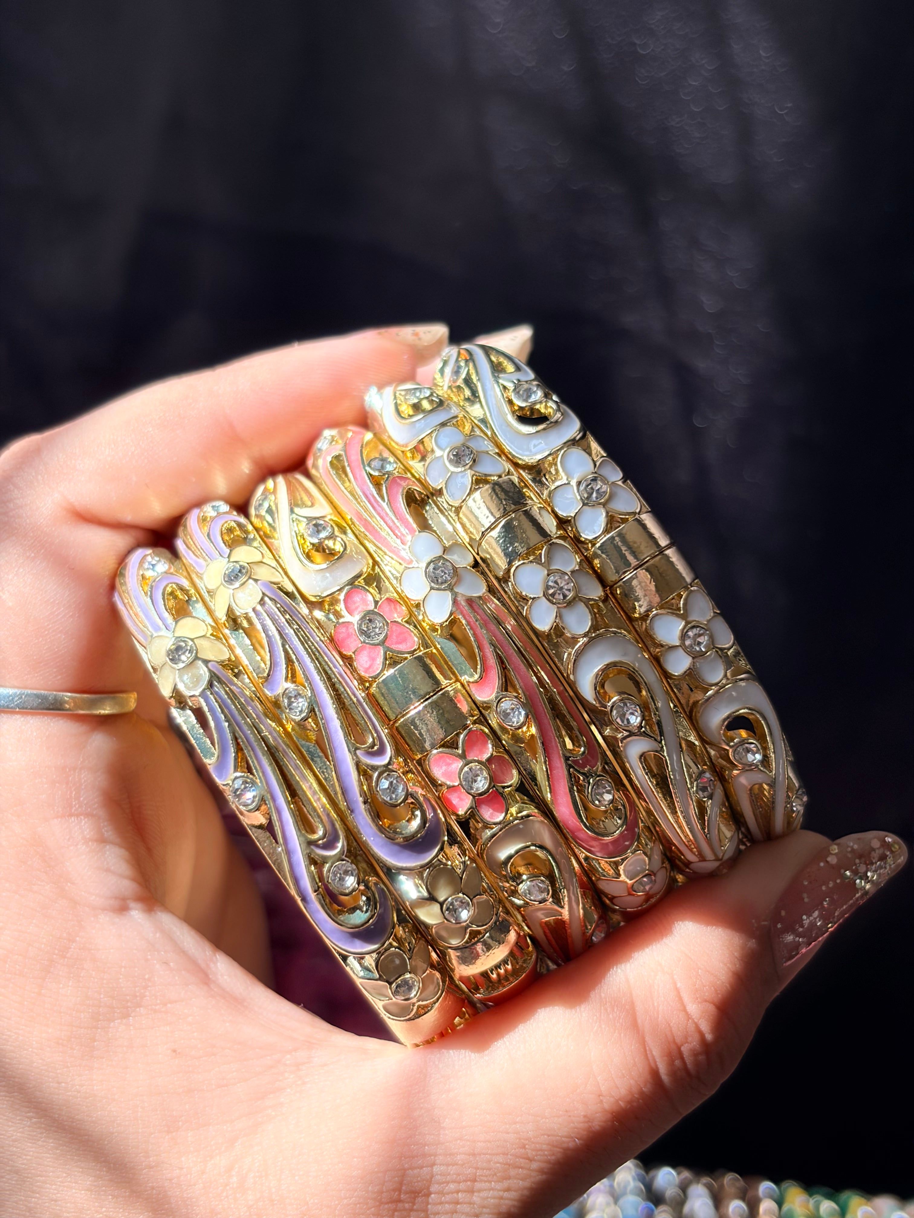 The Phulwari Broad Enamel Kada