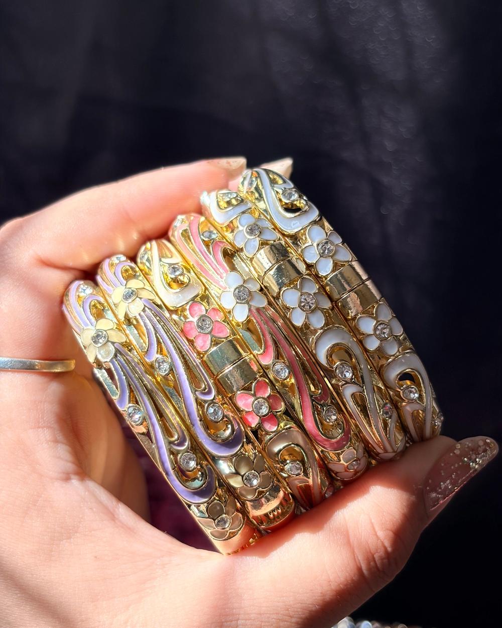 The Phulwari Broad Enamel Kada