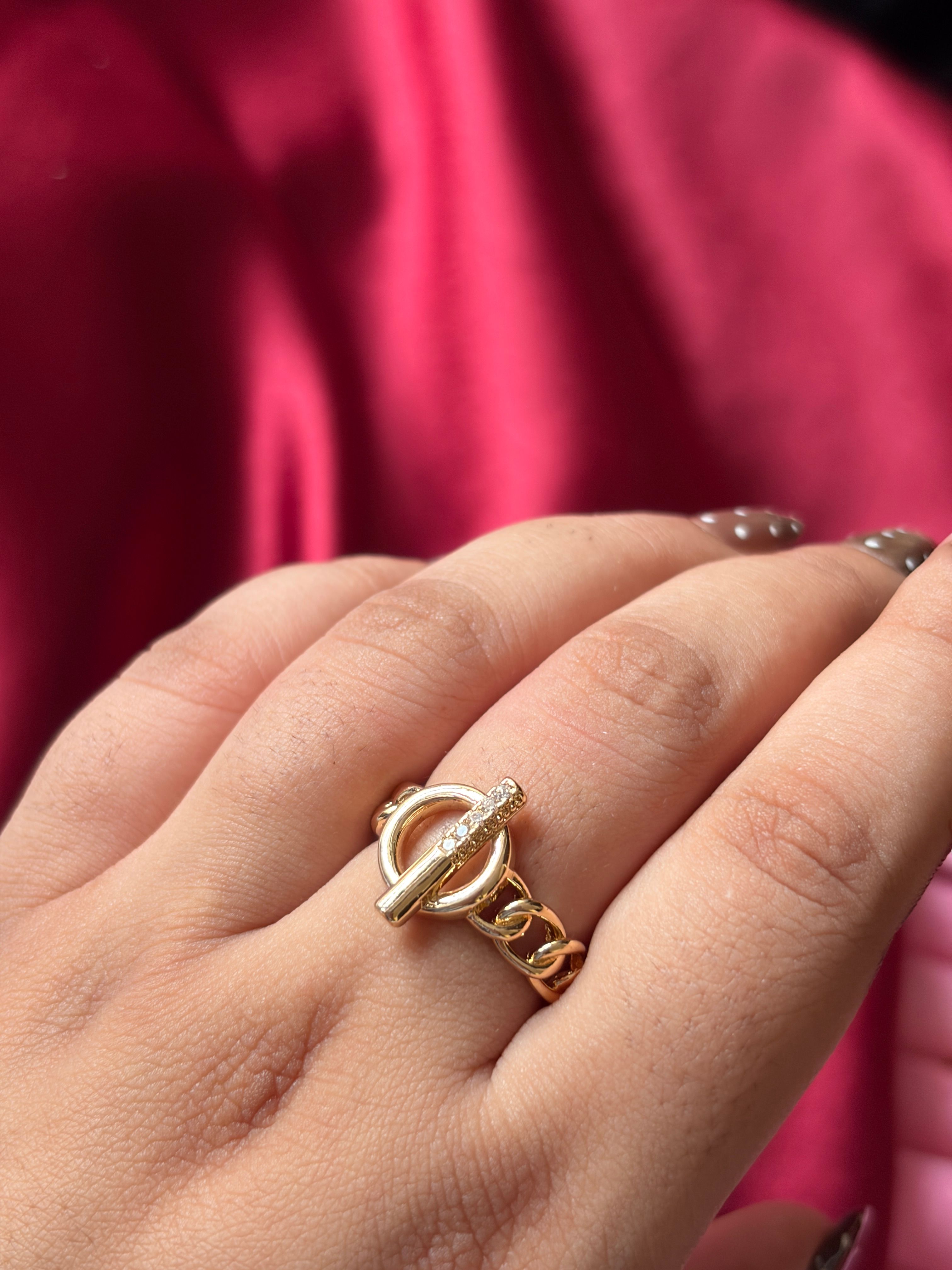 Big Gold Stone Rings