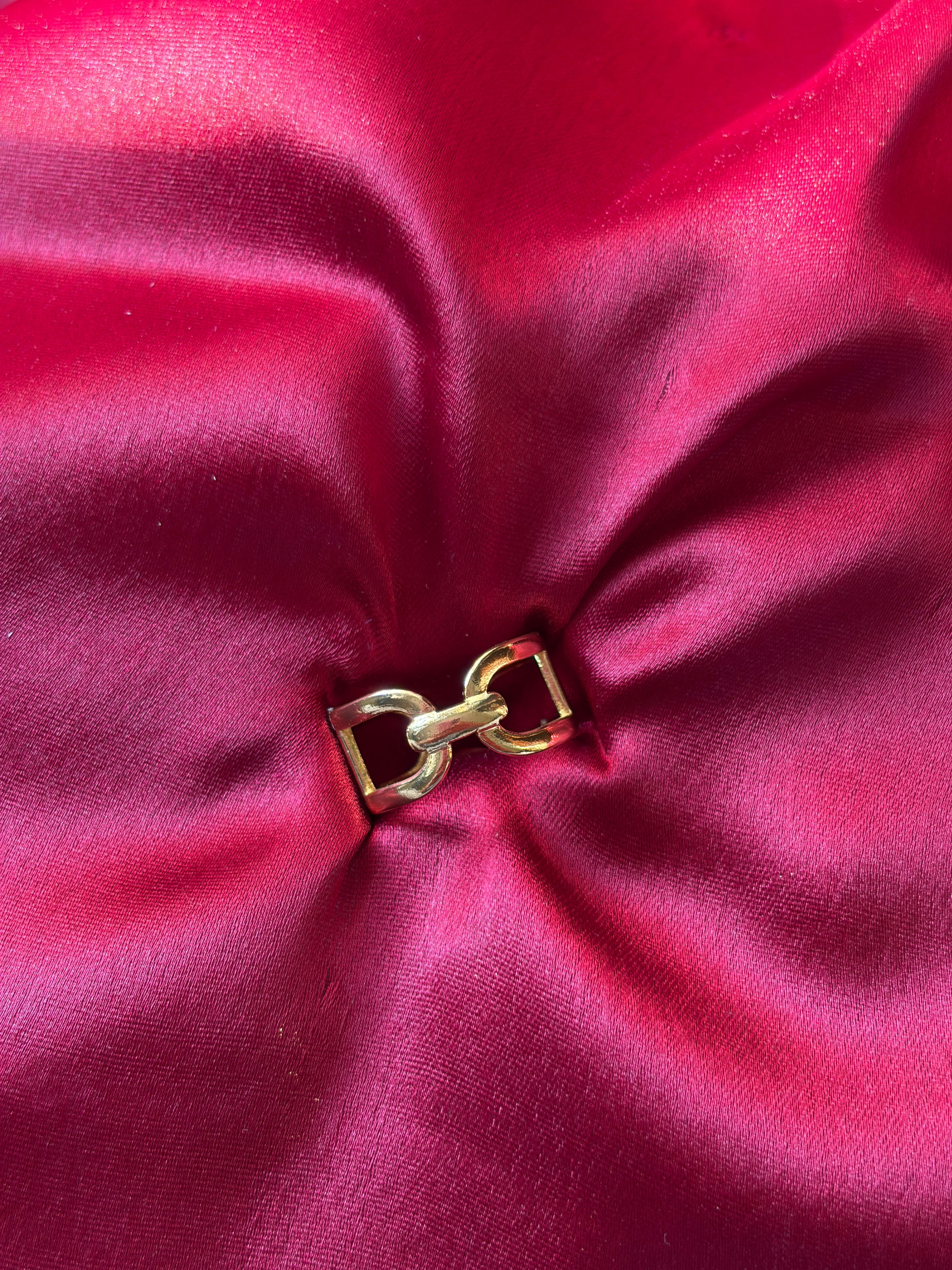 Gold Chain Link Ring — gold-plated stainless steel, close-up view