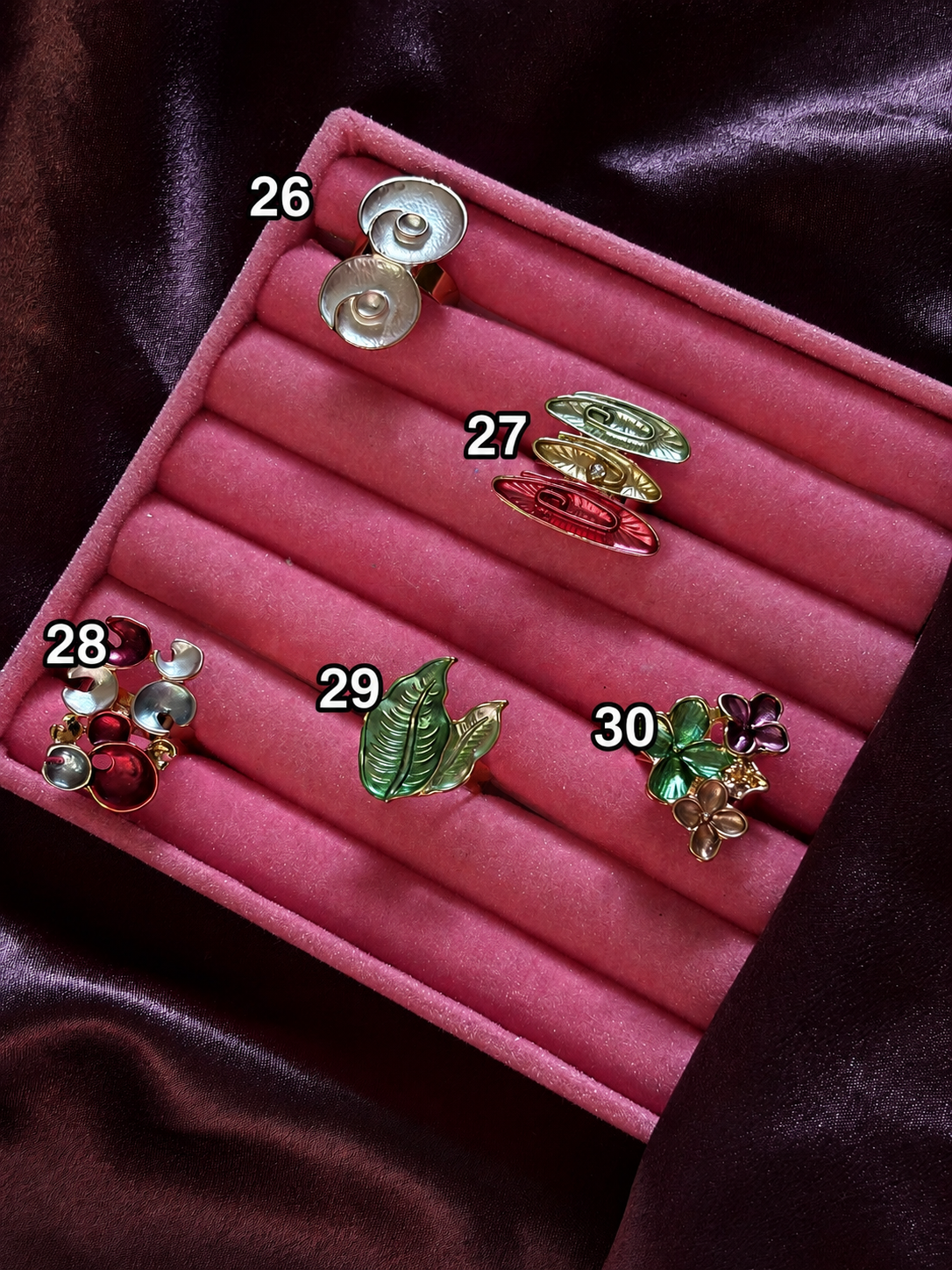 Big Enamel Chunky Ring — View 6