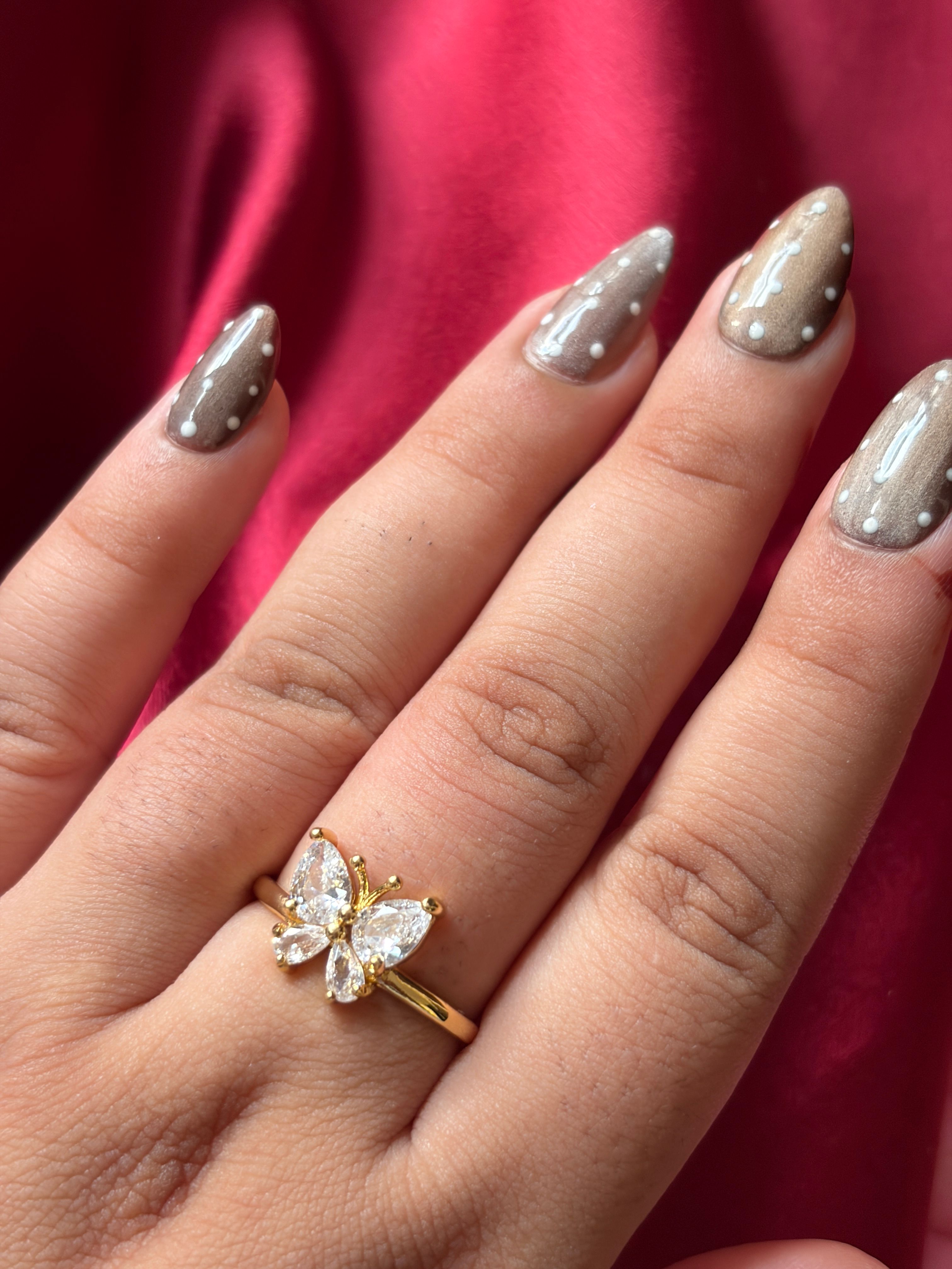 Big Gold Stone Rings
