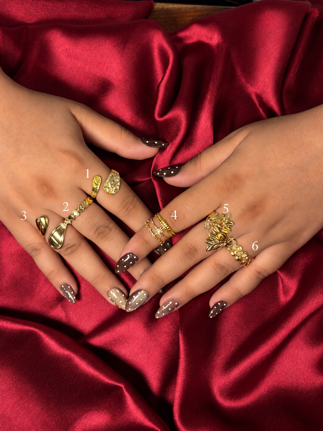 Abstract Gold Rings Collection-2