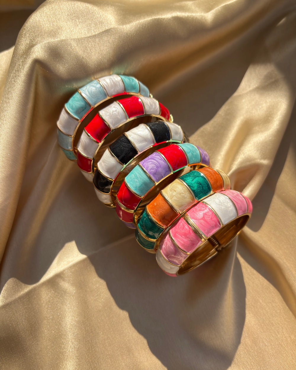 Broad Enamel Kada — anti-tarnish enamel bangles by GetSetBuyy — image 1 of 2