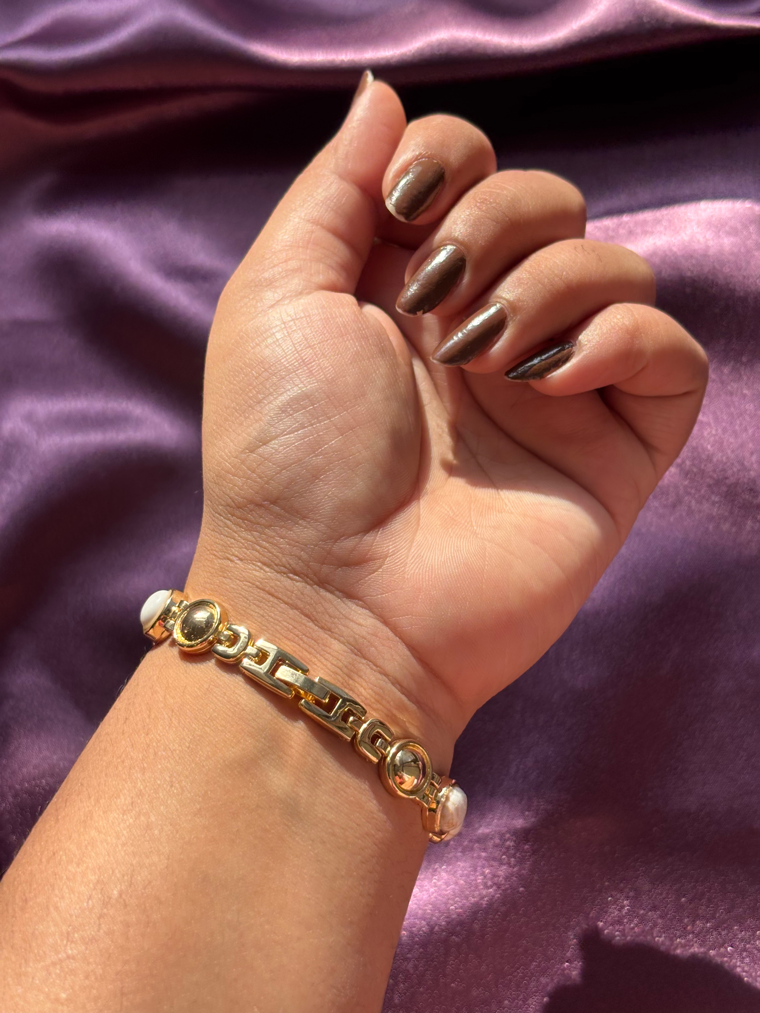 Marble Gold Bracelet Watch