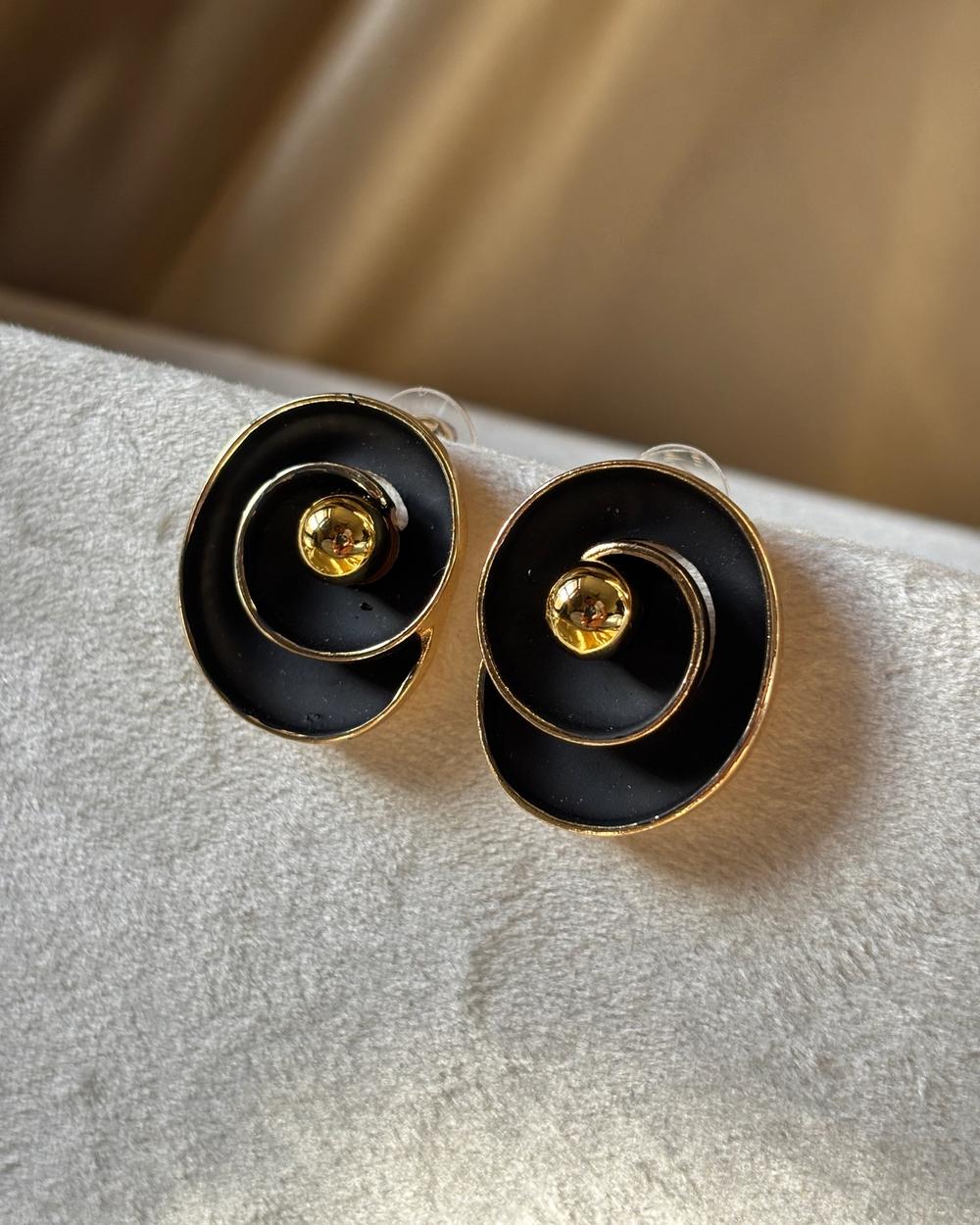 Spin loop studs - black