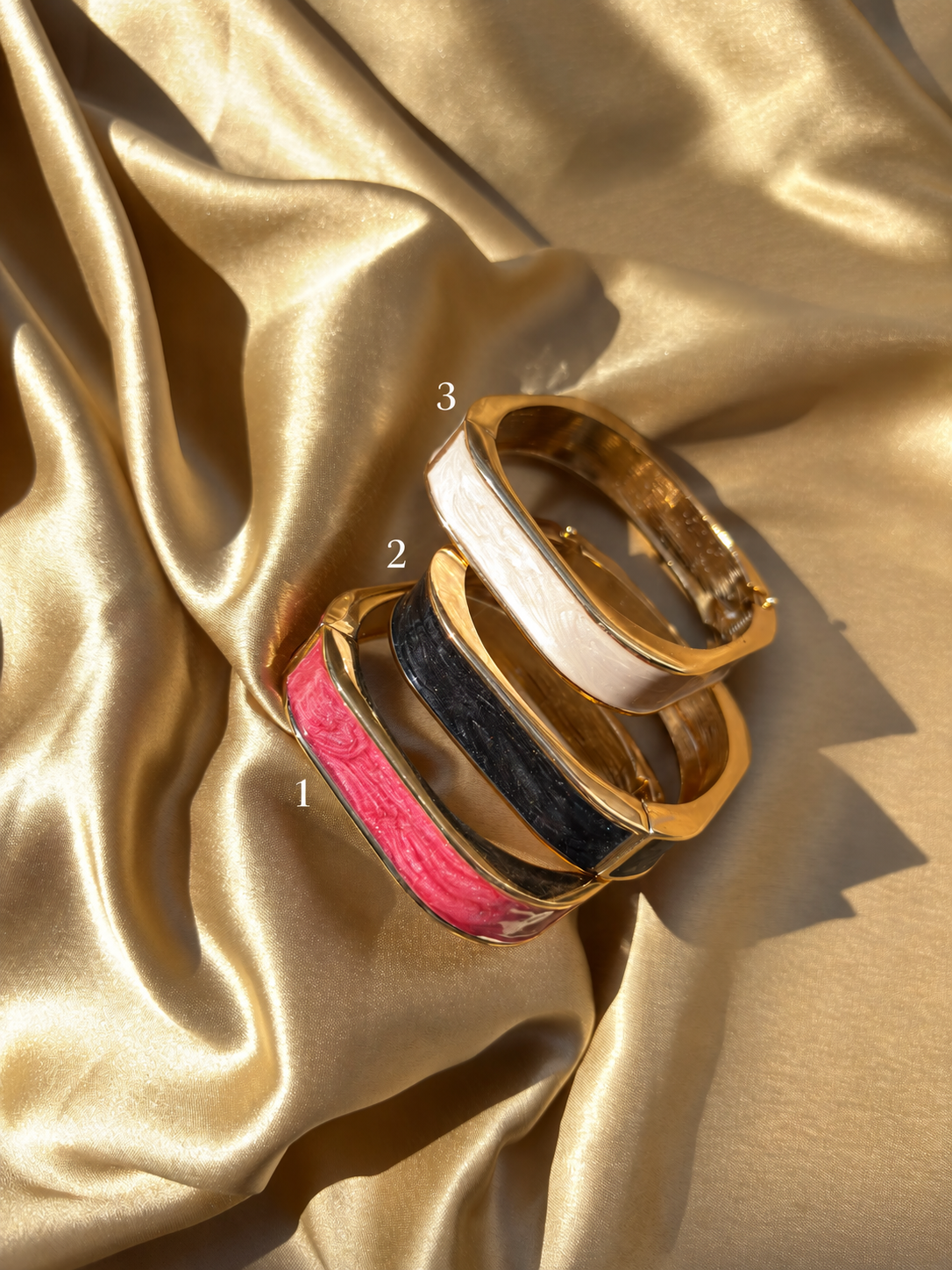 Square Enamel Kada — anti-tarnish enamel bangles by GetSetBuyy — image 1 of 3