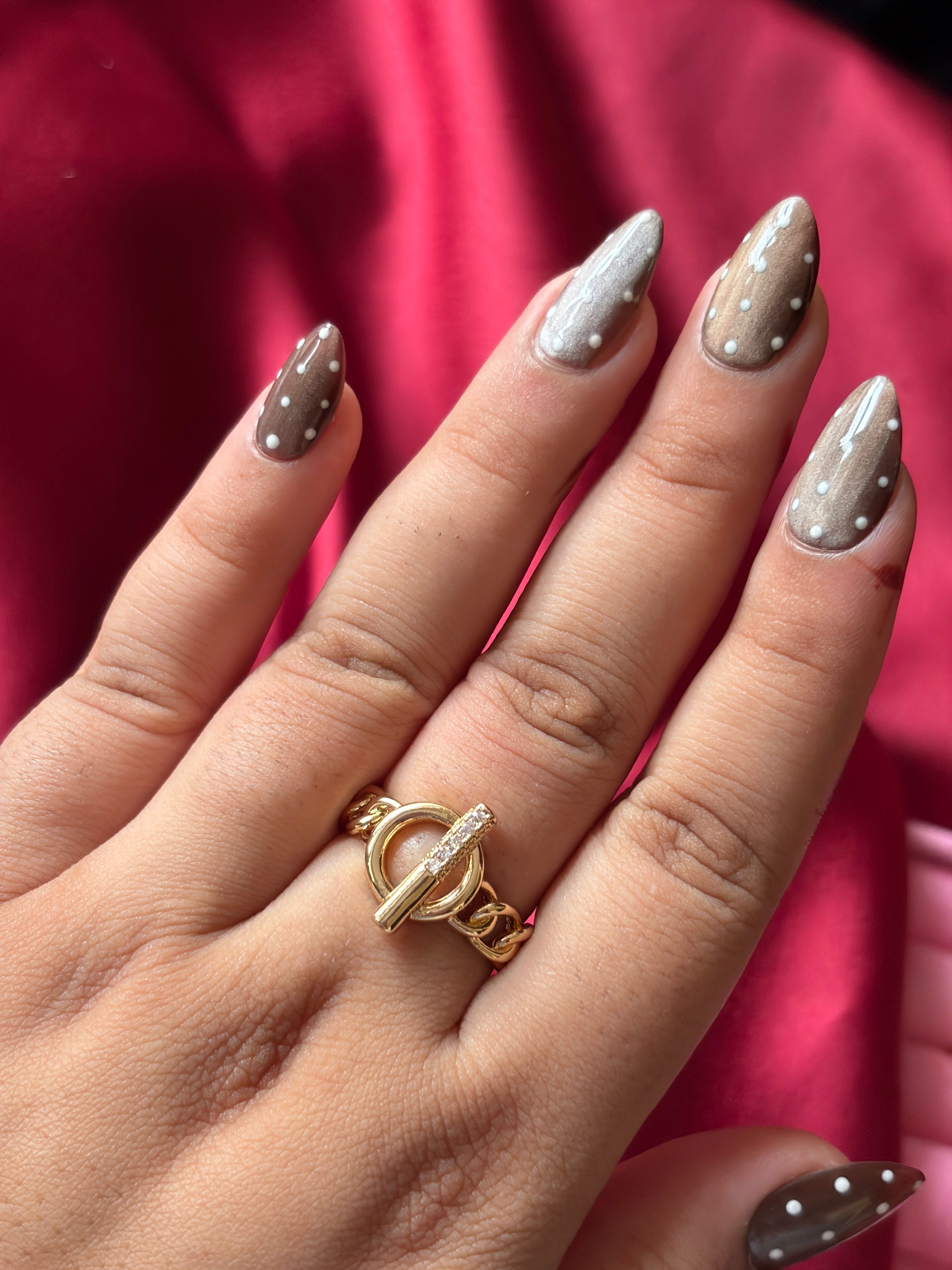 Big Gold Stone Rings