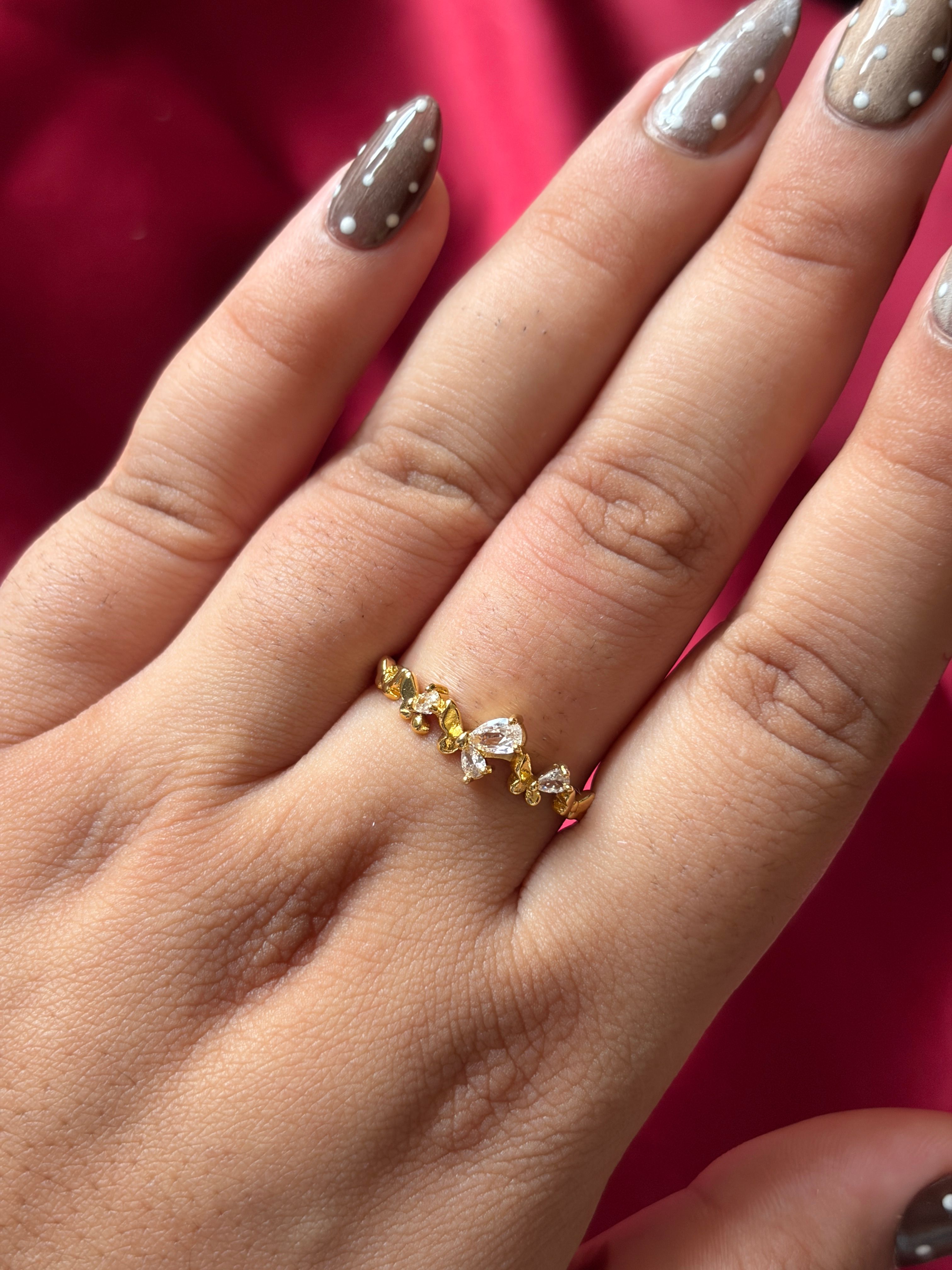Big Gold Stone Rings