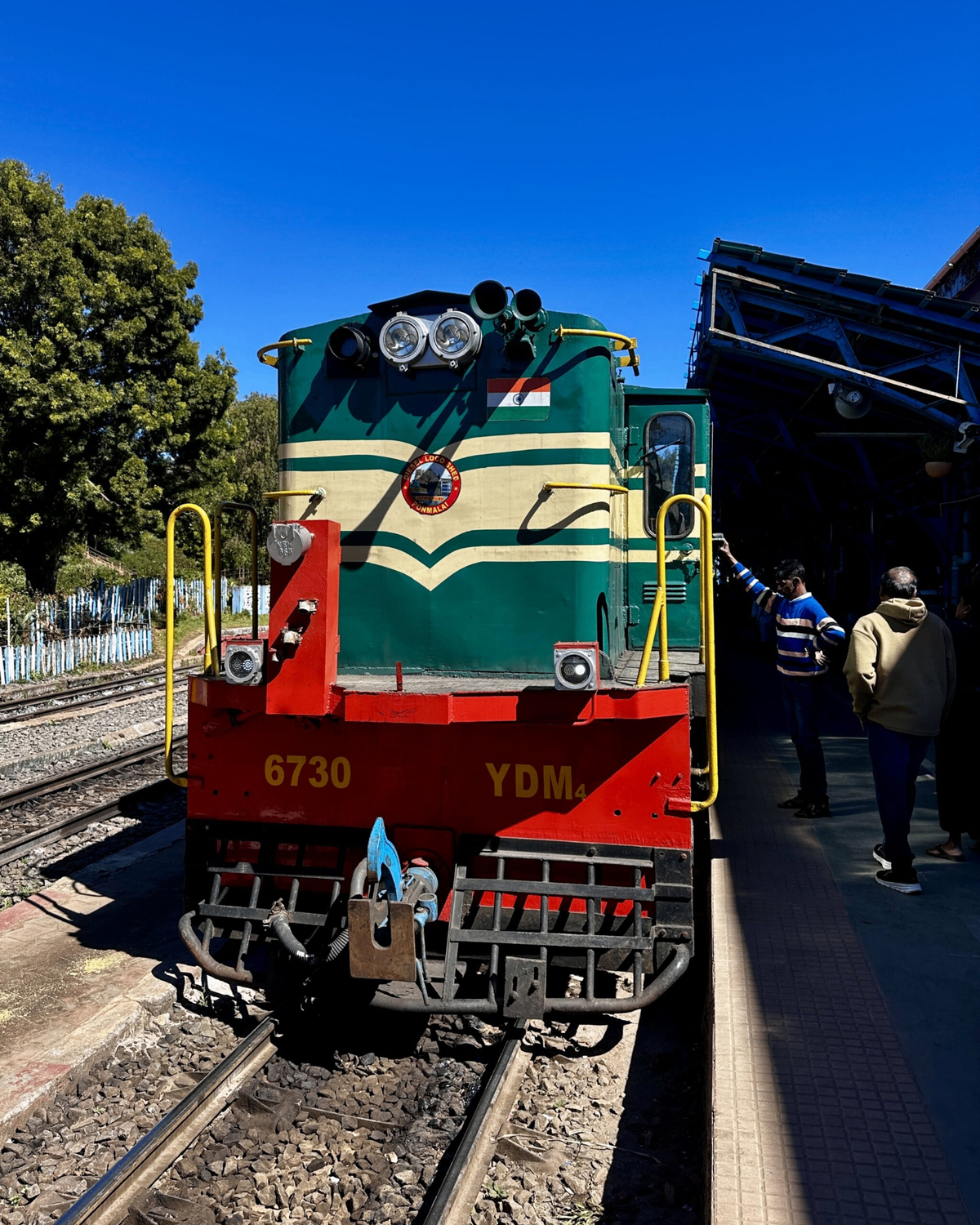 Locomotive 6730 YDM4 at Nilgiri Mountain Railway station