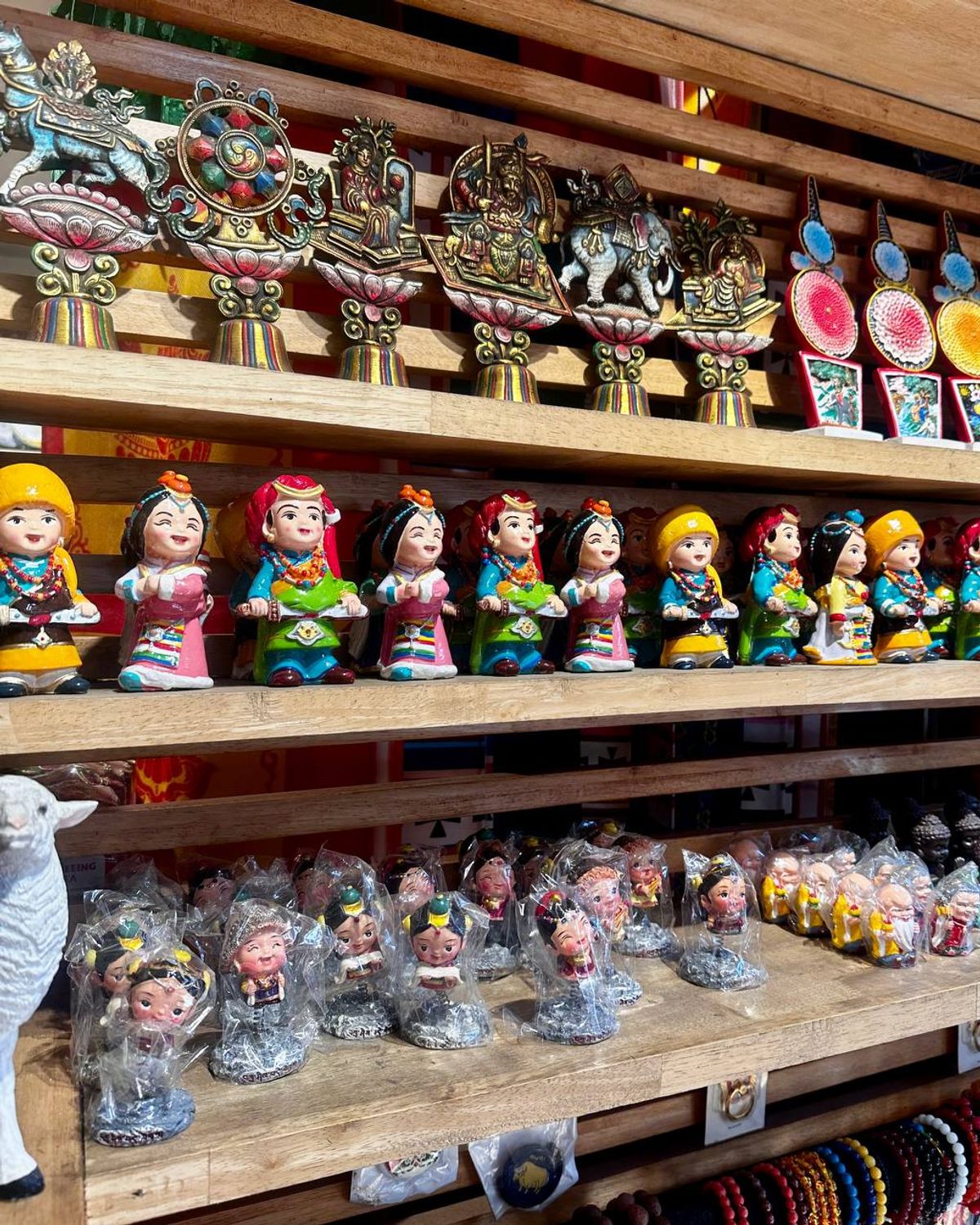 Traditional Tibetan figurines and souvenirs