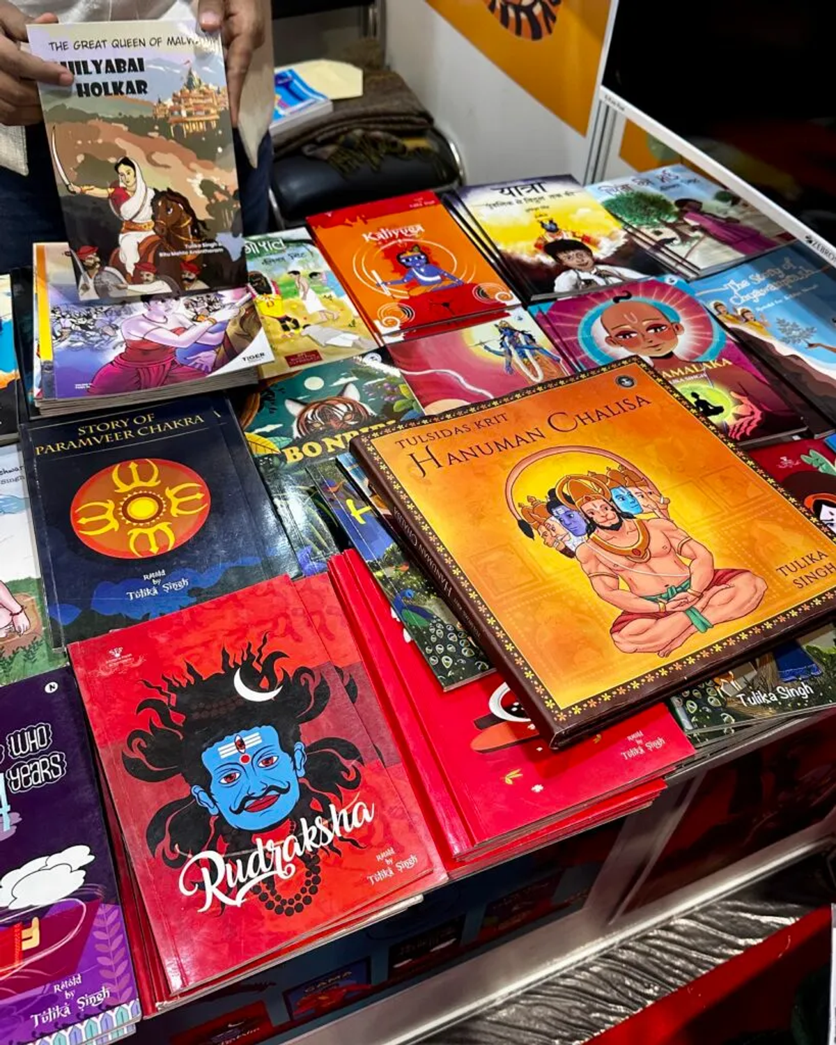 Colorful children's books at Delhi Book Fair