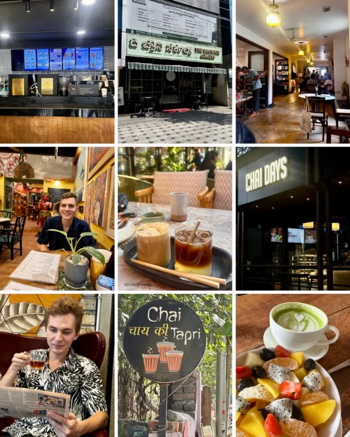 Modern tea cafes in India