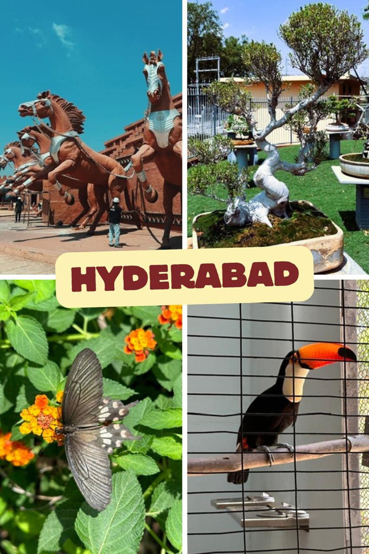 Ramoji Film City sets and attractions collage