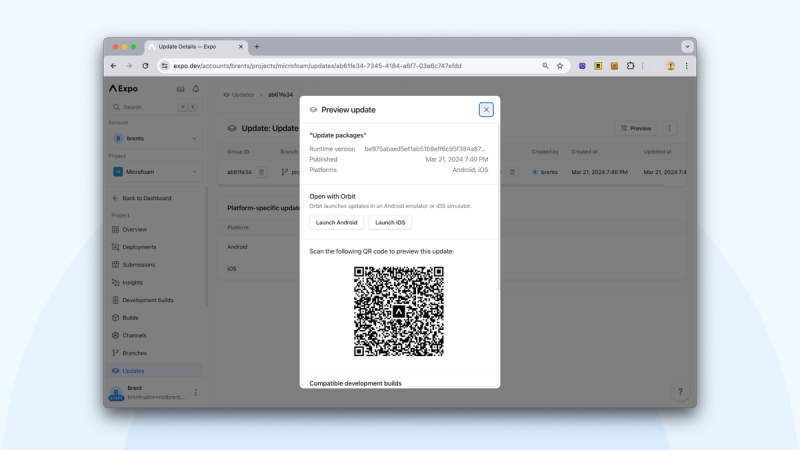 Integration with Orbit