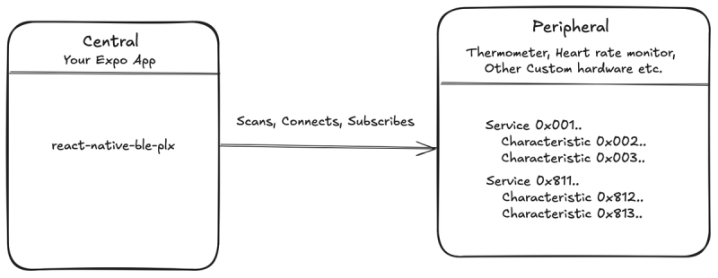 The process for initiating a BLE Connection