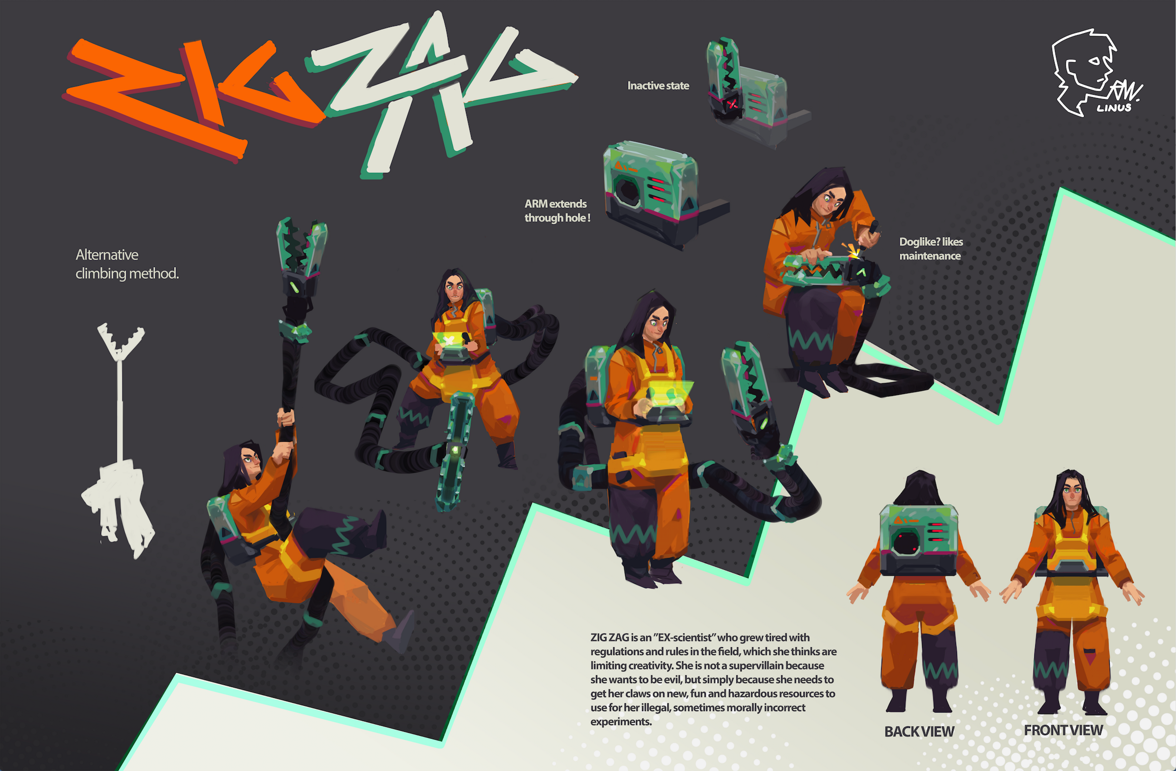 Character design concept for school application